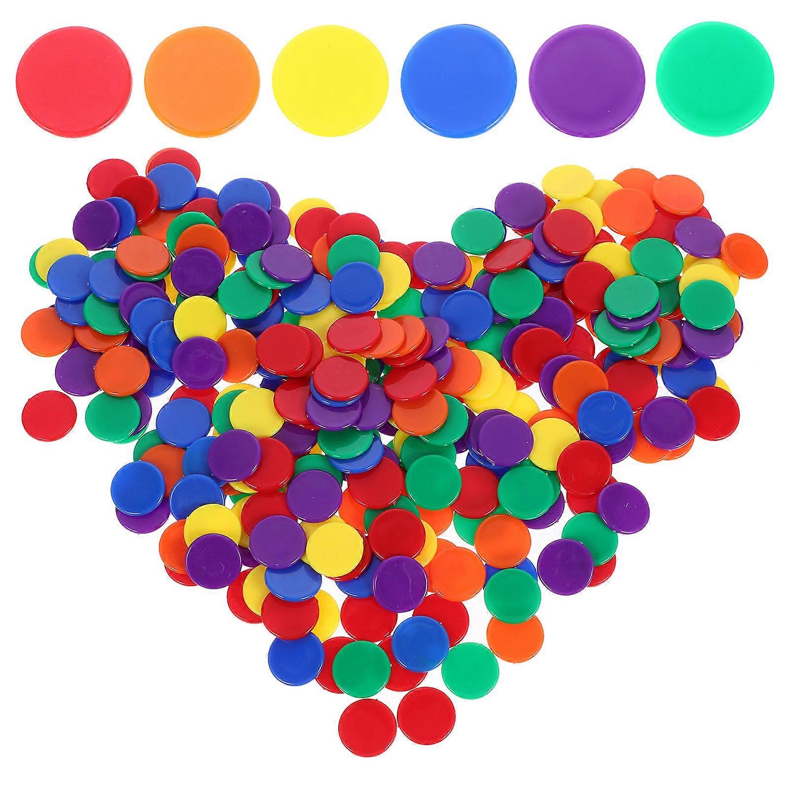 Plastic Chips Counting Chips for Party Use 500Pcs Pack