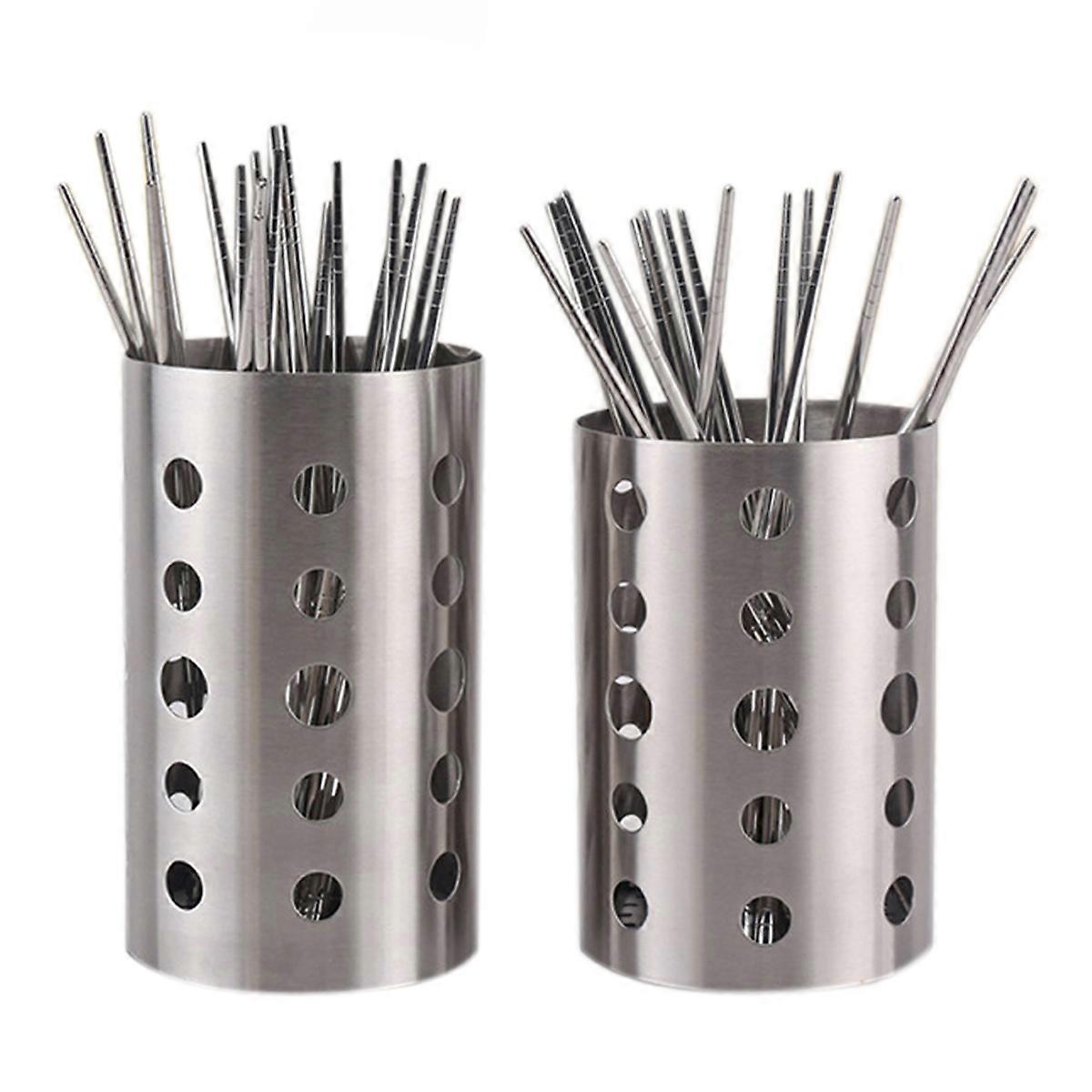 Flatware Holder Stainless Steel Cutlery Storage for Kitchen Use Silver