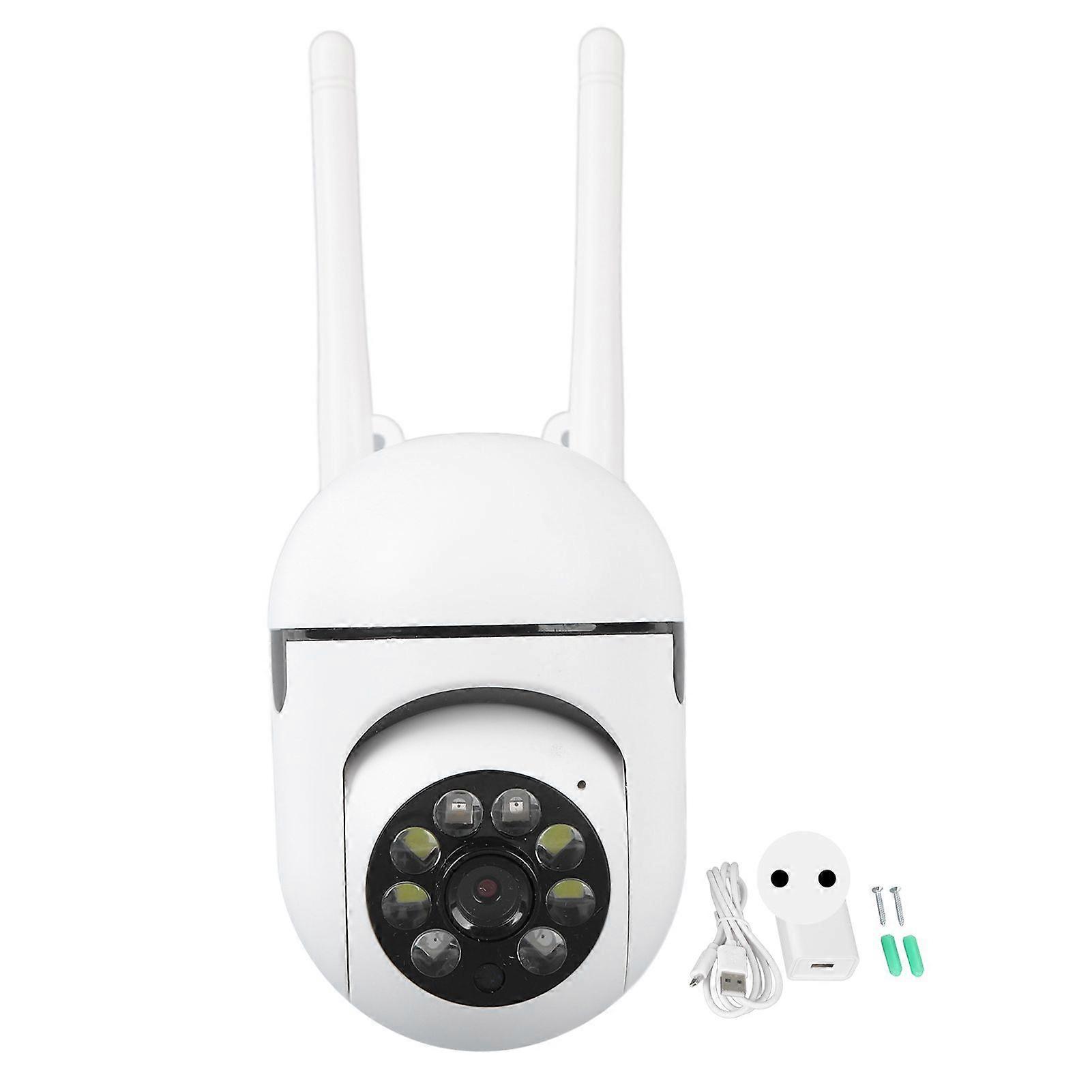 WiFi Security Camera 1080P Night Vision Motion Detection 2 Way Talking Rotatable Wireless Surveillance Camera 100240V EU Plug