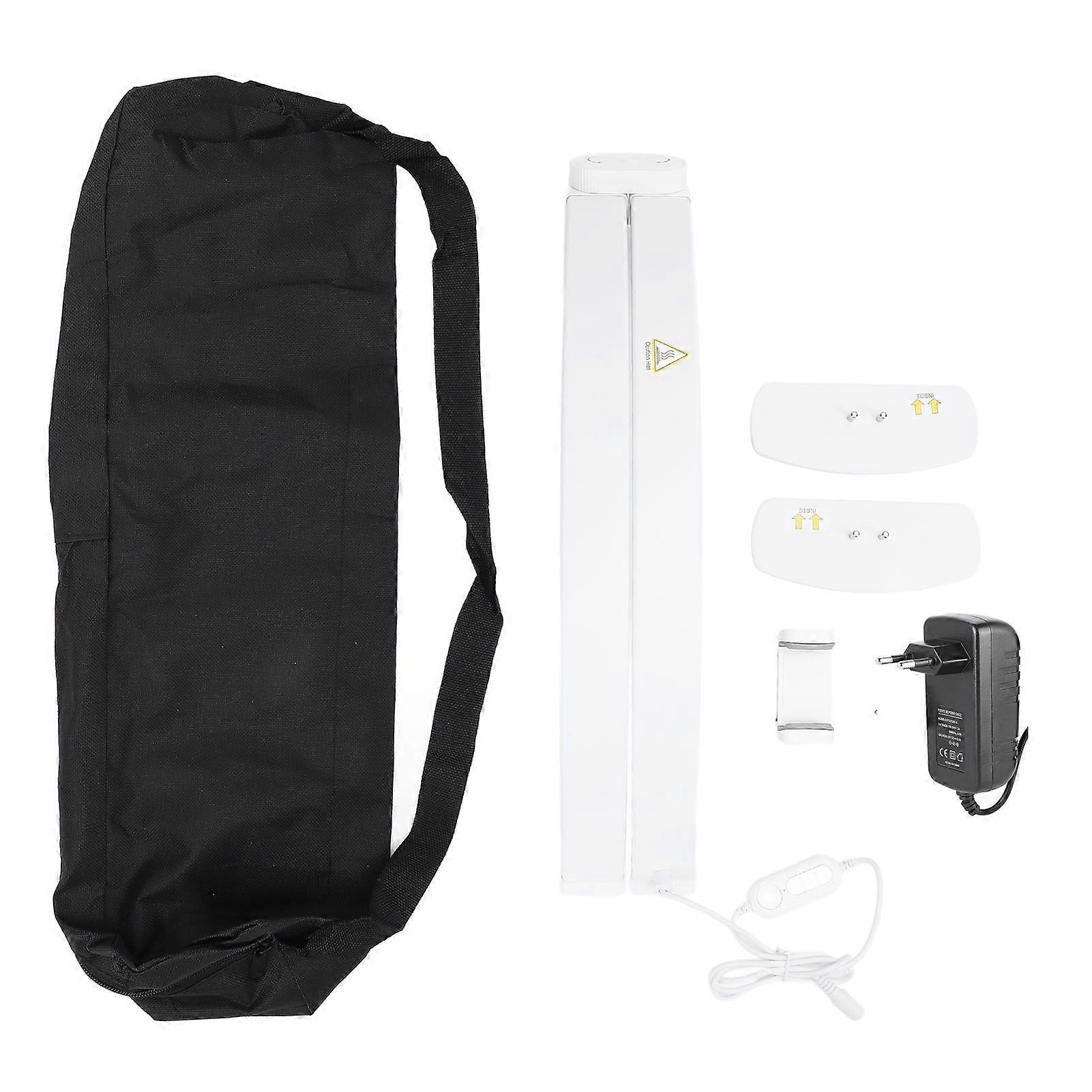 Foldable Half Moon Light for Nail Desk With Phone Holder 10 Brightness Adjustable 3 Color Temperatures Estheticians Beauty Lamp 38W White EU Plug