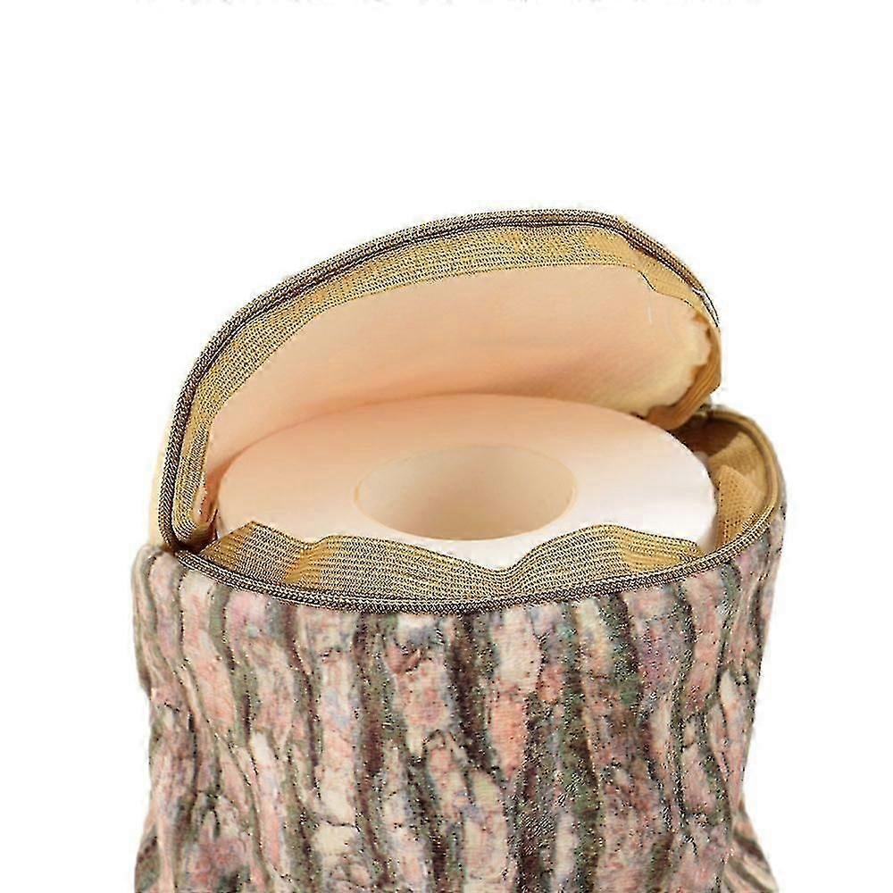 Tissue box creative simulation wood roll paper pumping tree tissue tube