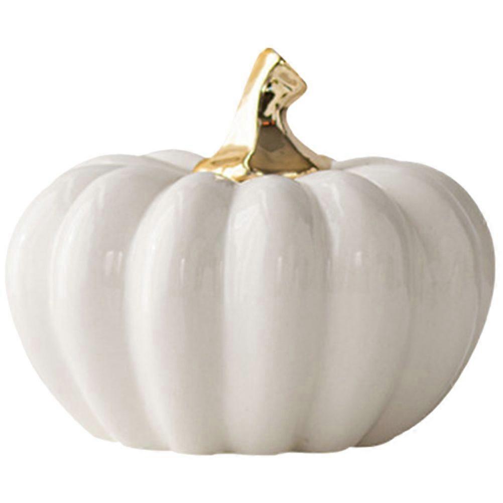 Simulation Pumpkin Decor Ceramic Pumpkin Figurine Small Pumpkin Adornment