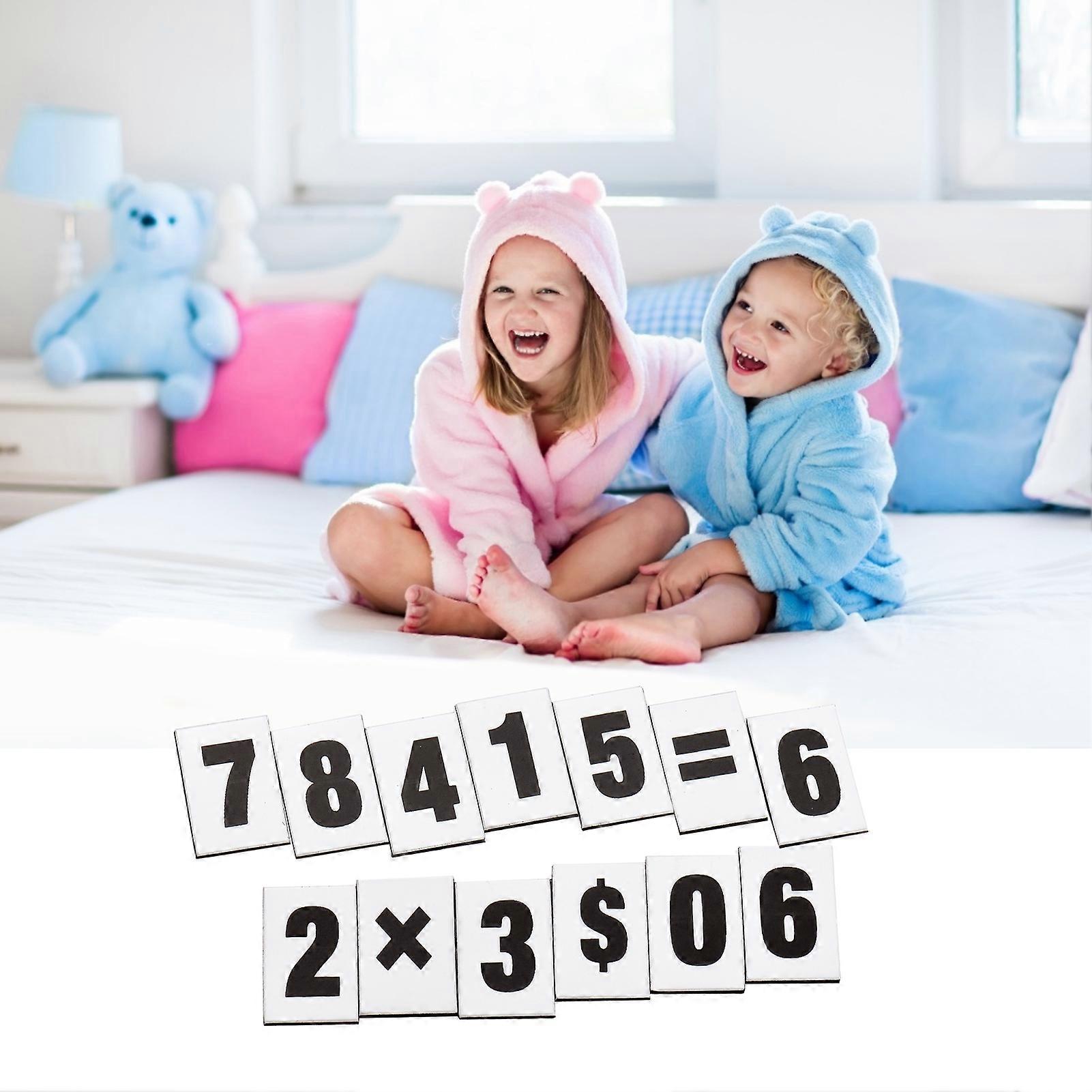 120 Pieces Magnetic Numbers Mathematical Operation Magnets Calendar Dates Indicators for Whiteboard Fridge