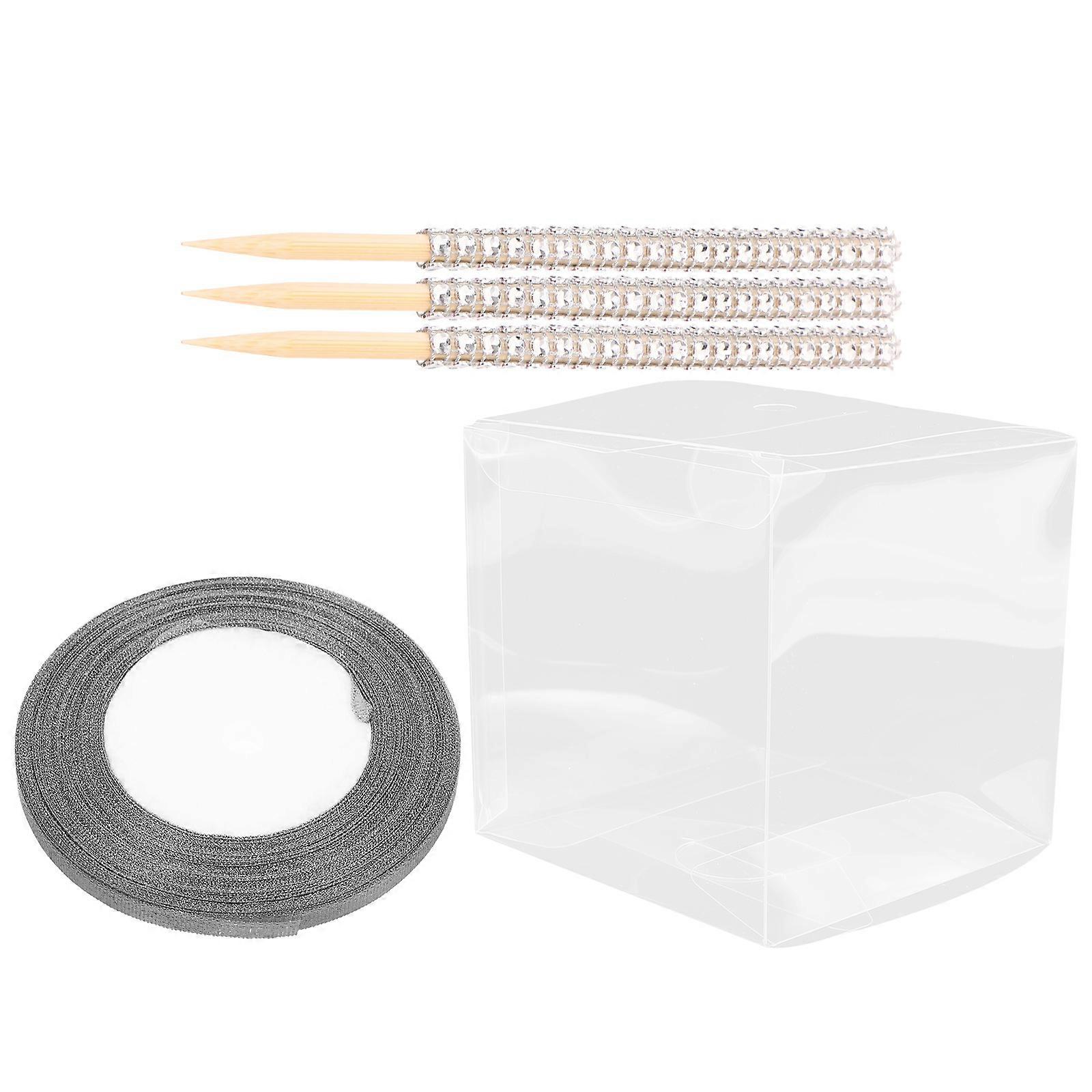 Clear Gift Box Candy Apple Boxes for Packaging 2Sets for Home Use
