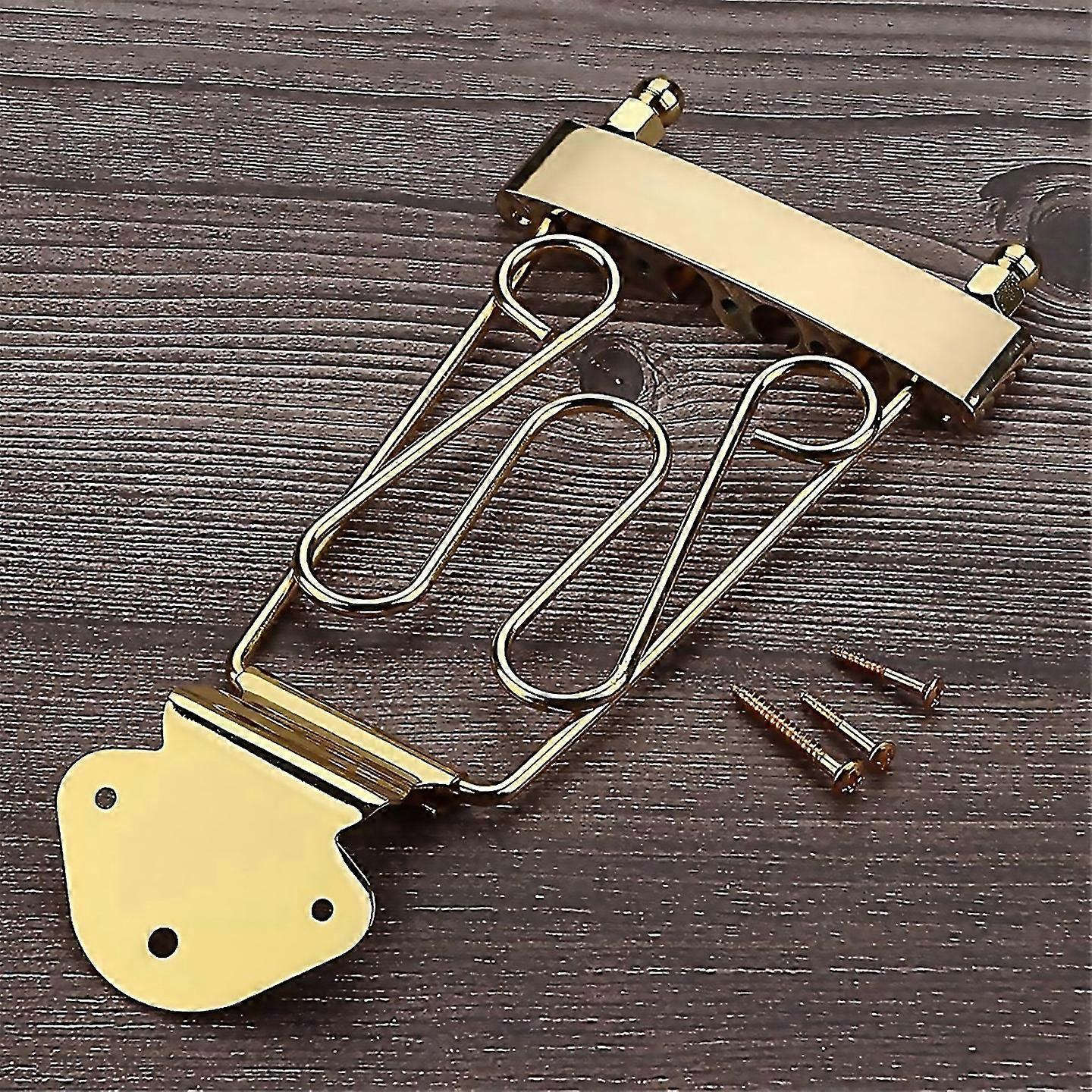 For 4 String Trapeze Tailpiece Guitar Bridge With Screws