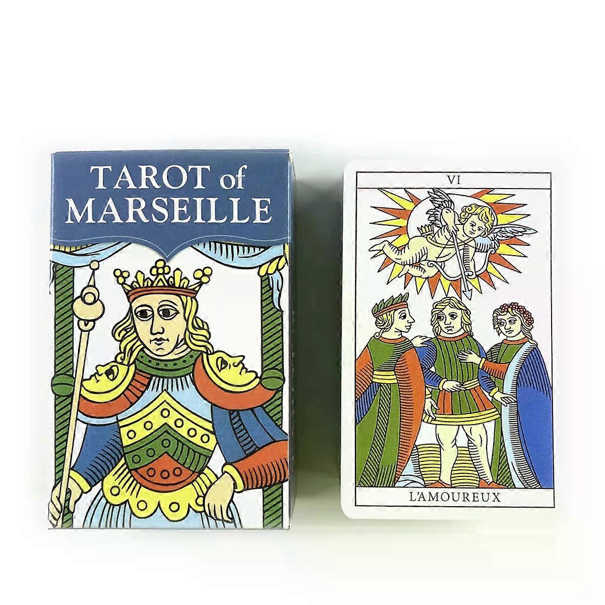 Mini Tarot Of Marseille Tarot Deck Leisure Party Table Gameplay Fortune-telling Prophecy Oracle Cards Entertainment Board Game