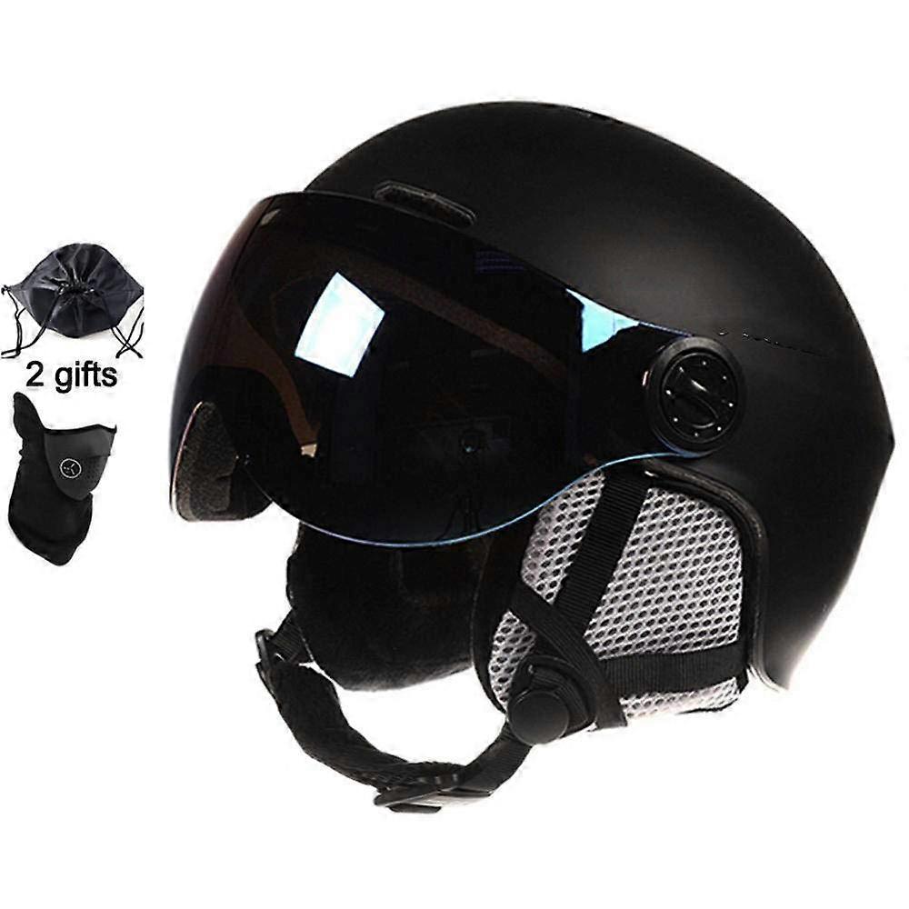 Ski Helmet With Goggles Integrated Unisex Snowboard Outdoor Helmet