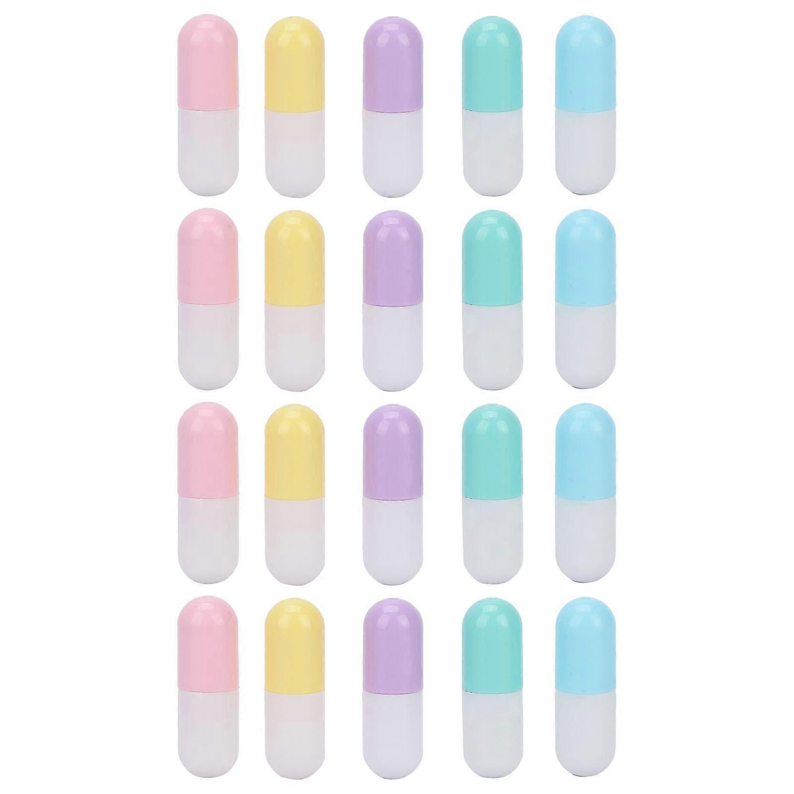 20pcs Empty Lipstick Tubes Mini DIY Lip Balm Bottles Sticks Case Cosmetic Container