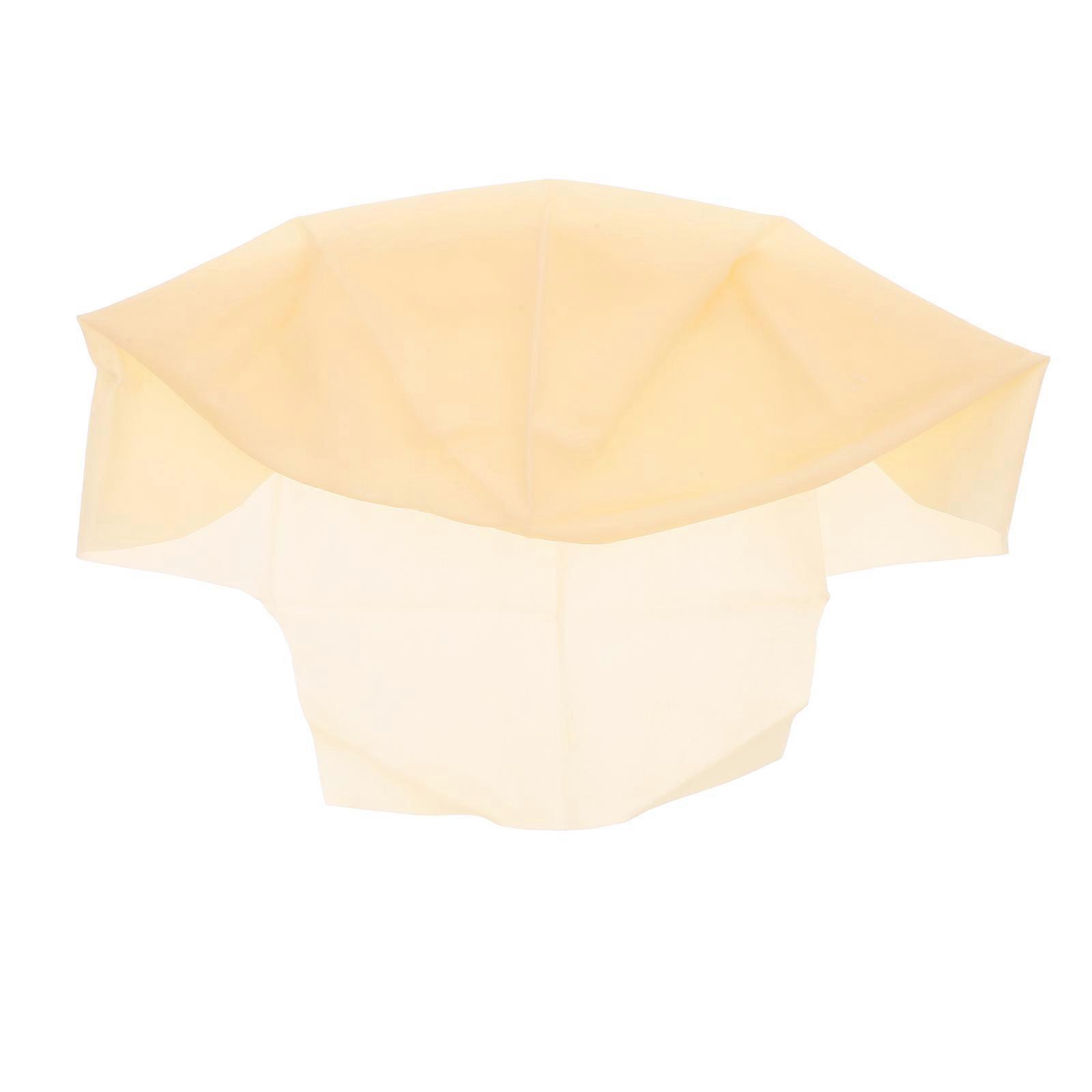 Light Yellow Bald Wig Latex Bald Head Wig for Cosplay 4Pcs Kit
