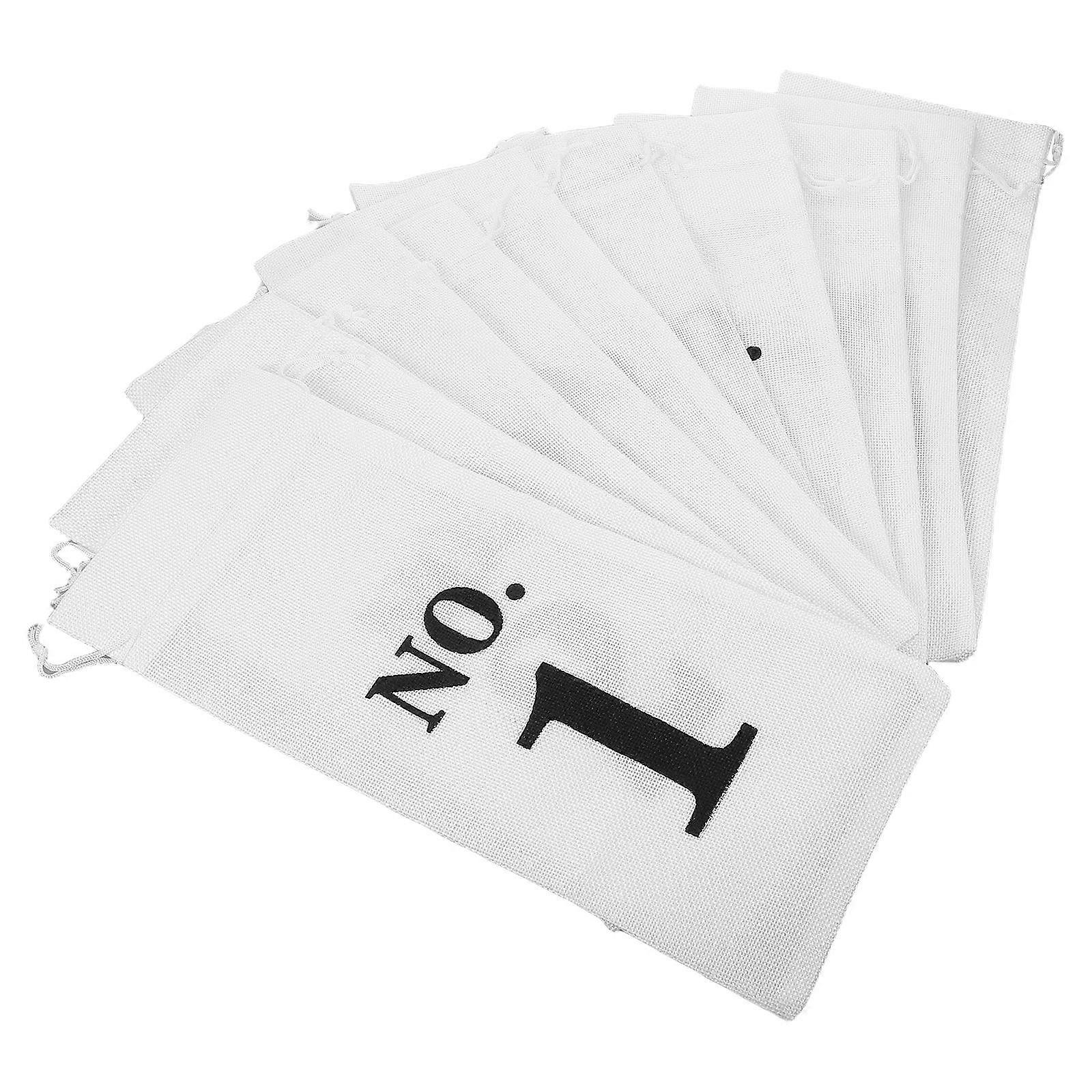 Imitation Linen Drawstring Wine Bags for Wine Bottles 20Pcs Reusable Design