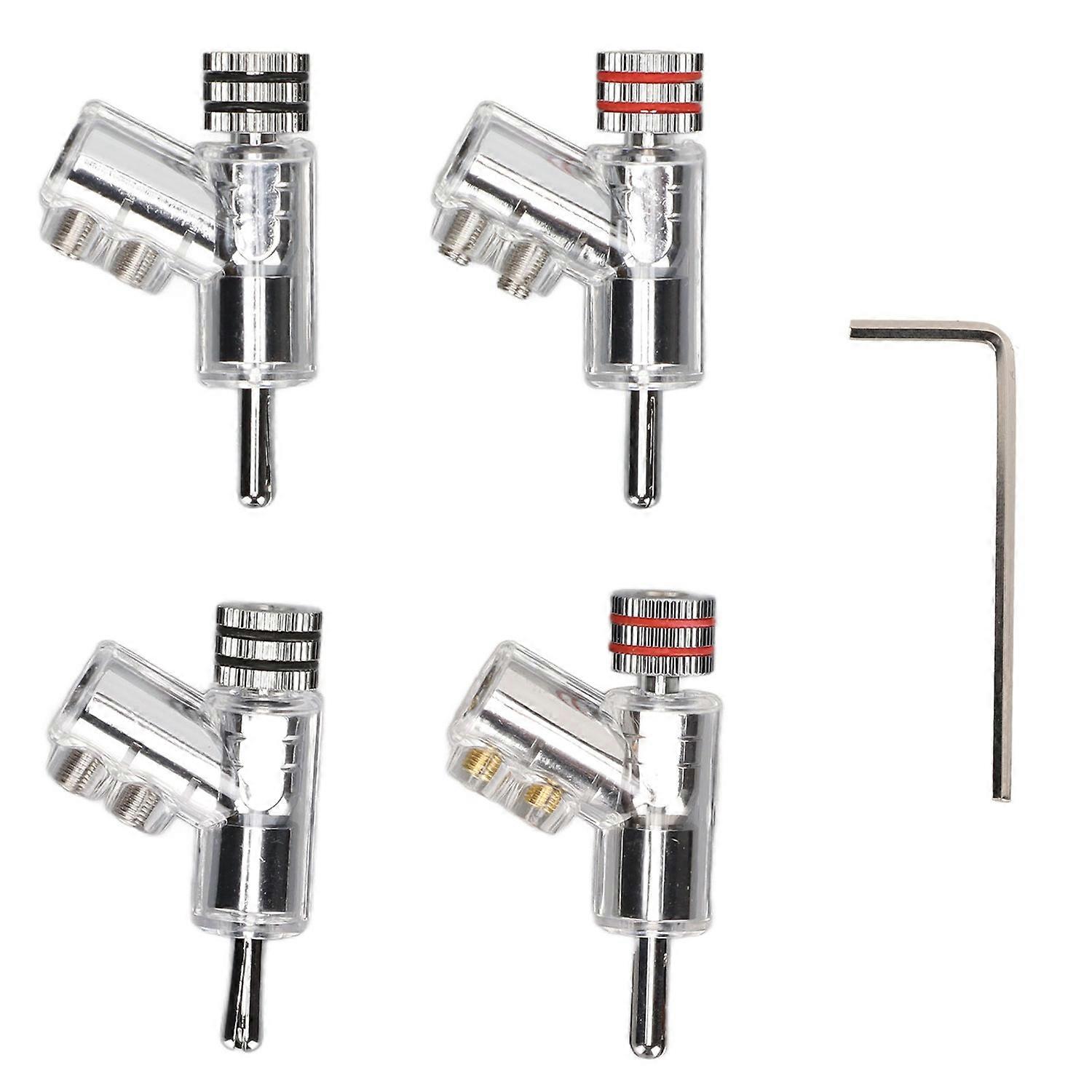 Feature:
1. PREMIUM BRASS MATERIAL: The locking banana connectors are made of high quality brass mat