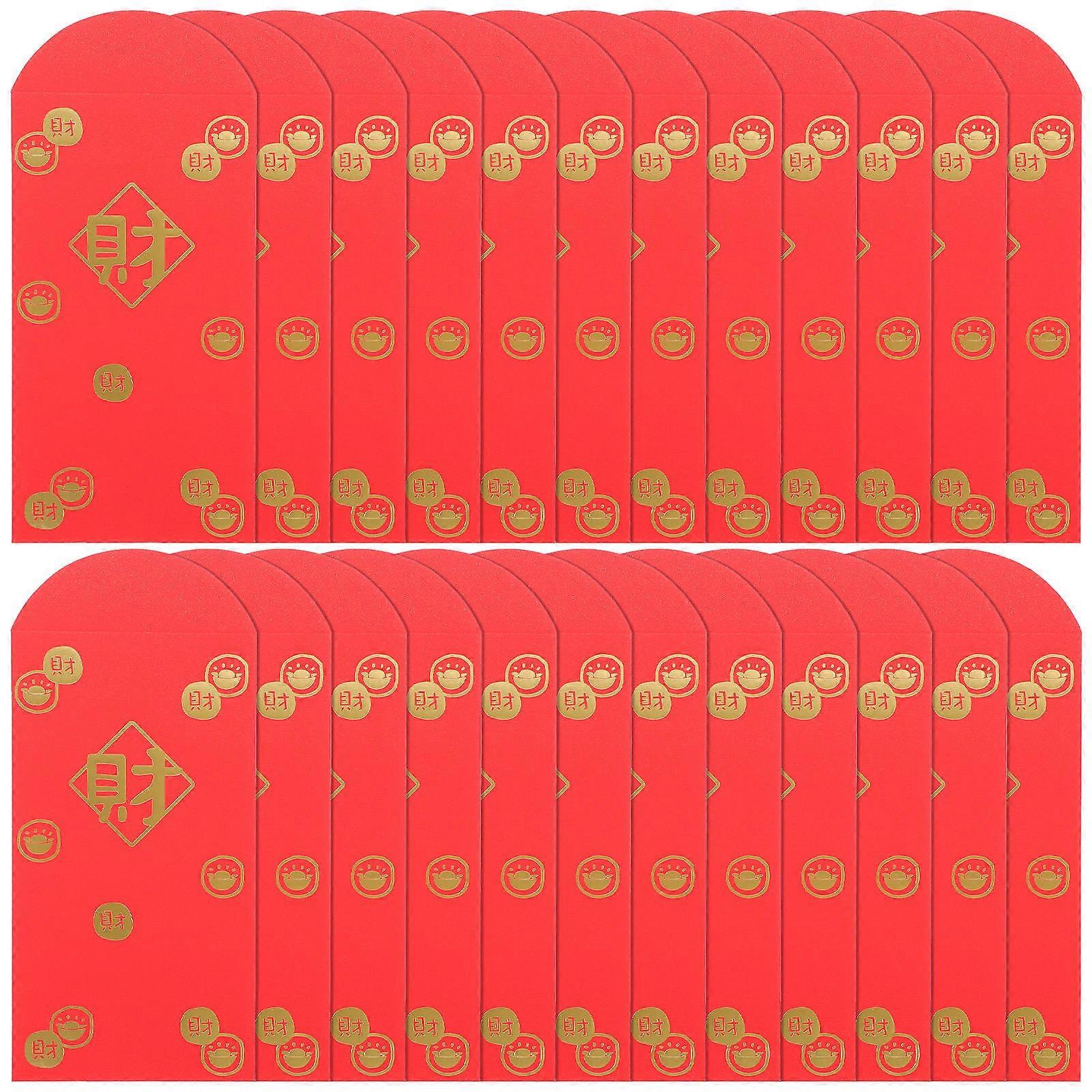 Red Packet Traditional Red Envelope for New Year 30Pcs Collection
