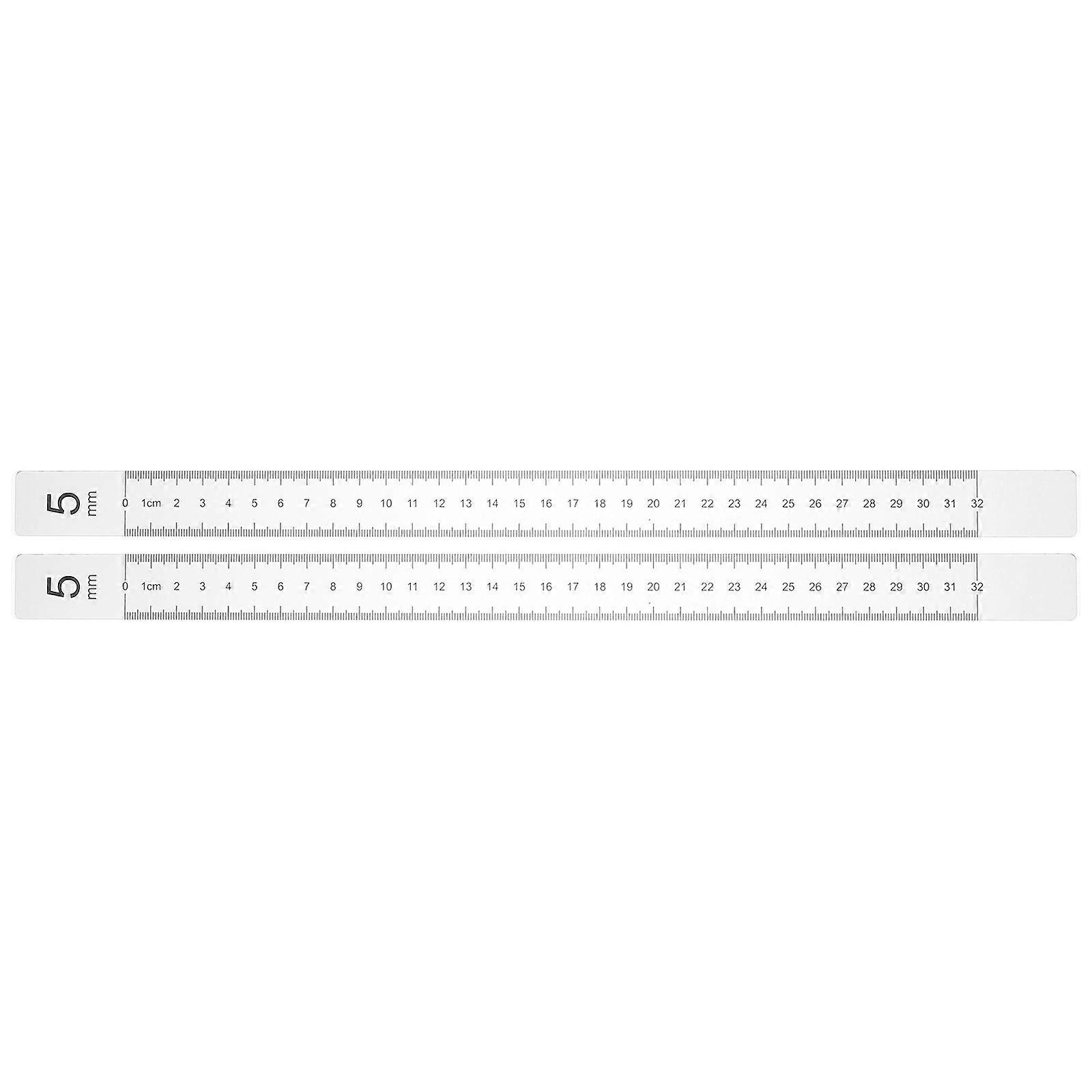 Rolling Pin Guide Sticks 2 Pairs Biscuit Balance Ruler Ideal For Dough Baking Ensuring Consistent Thickness 15.7X1X0.4In Silver
