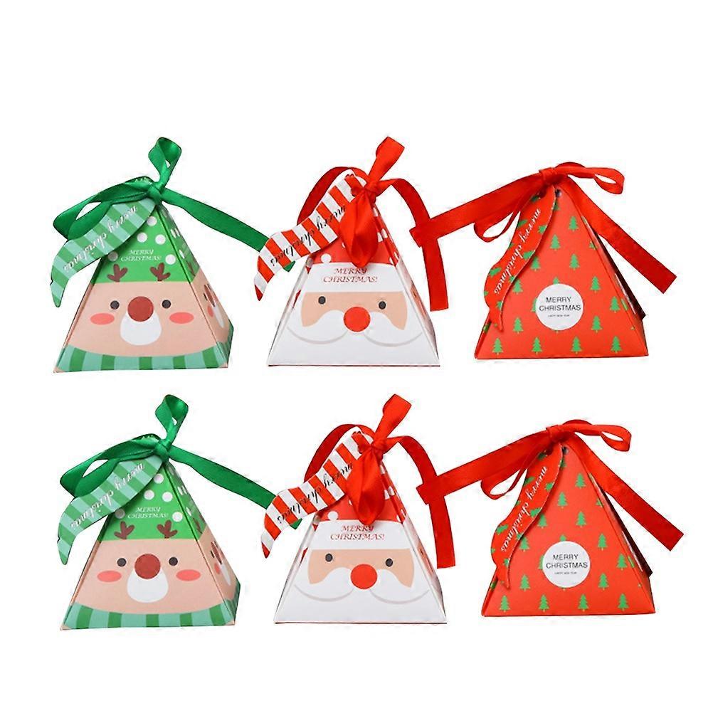 Assorted Color Christmas Paper Treat Boxes 96Pcs With Classic Shape Suitable For Food Table And Head Table Decorations