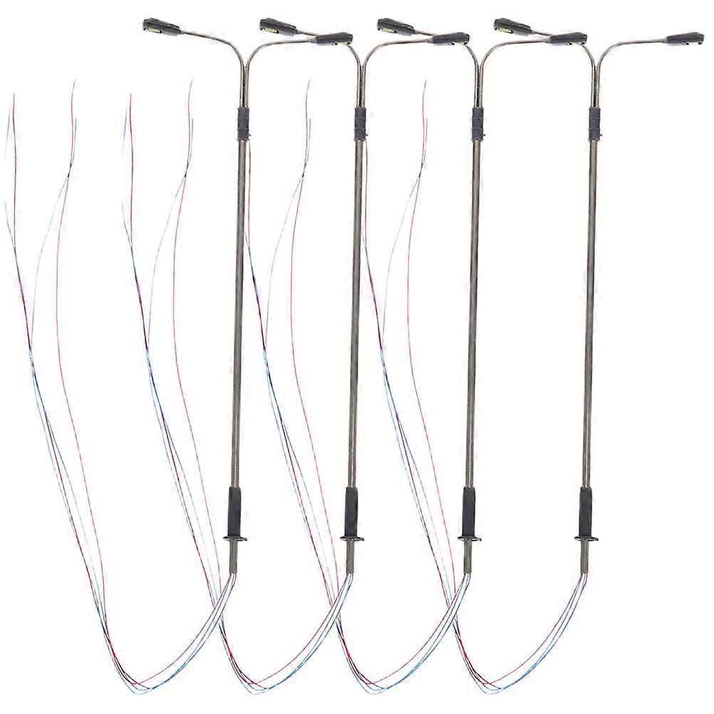 Mini Street Lamp Model for DIY Use 4Pcs Assorted Color Material