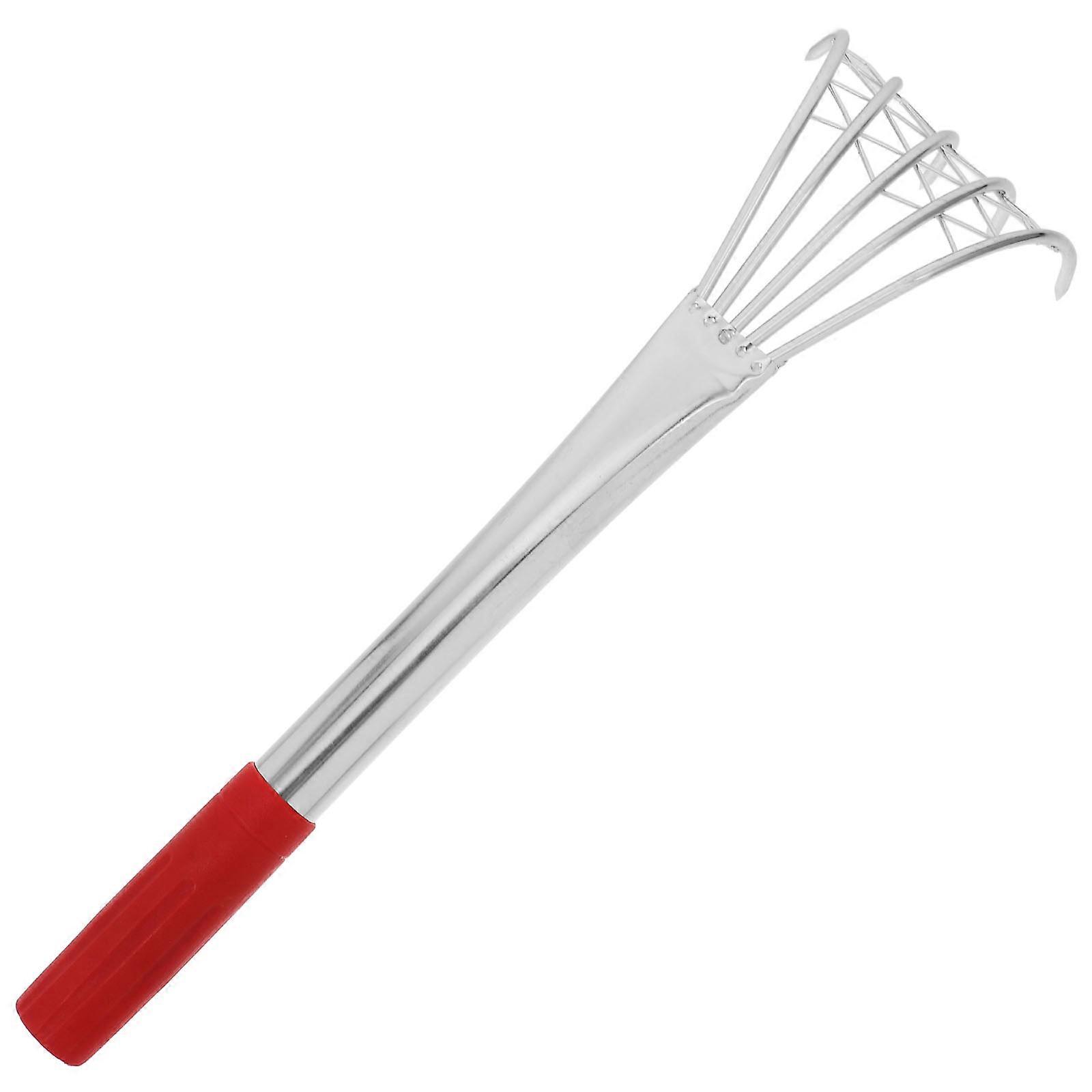 Hand Rake With Rotatable Handle Garden Tidying Tool Small Metal Rake 1Pcs