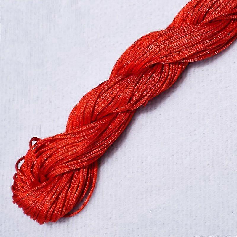Home Party Supplies Chinese Knot Braided String DIY Macrame Cord 20m High Quality Tassels 1.0mm Beading String Bracelet Nylon Cord Thread Popular 2025