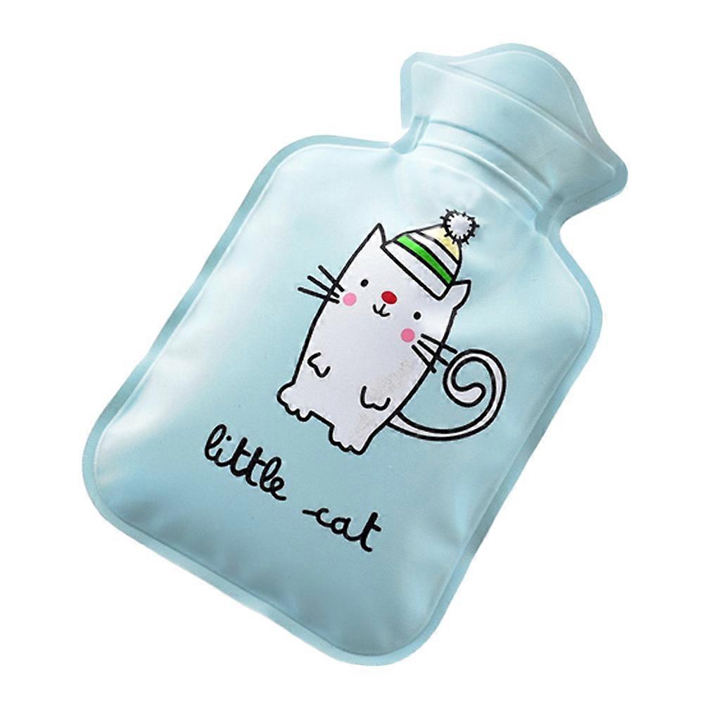 Hot Water Bottle Cute Cat Pattern for Warming Use 3Pcs 300ml PVC Hand Warmer