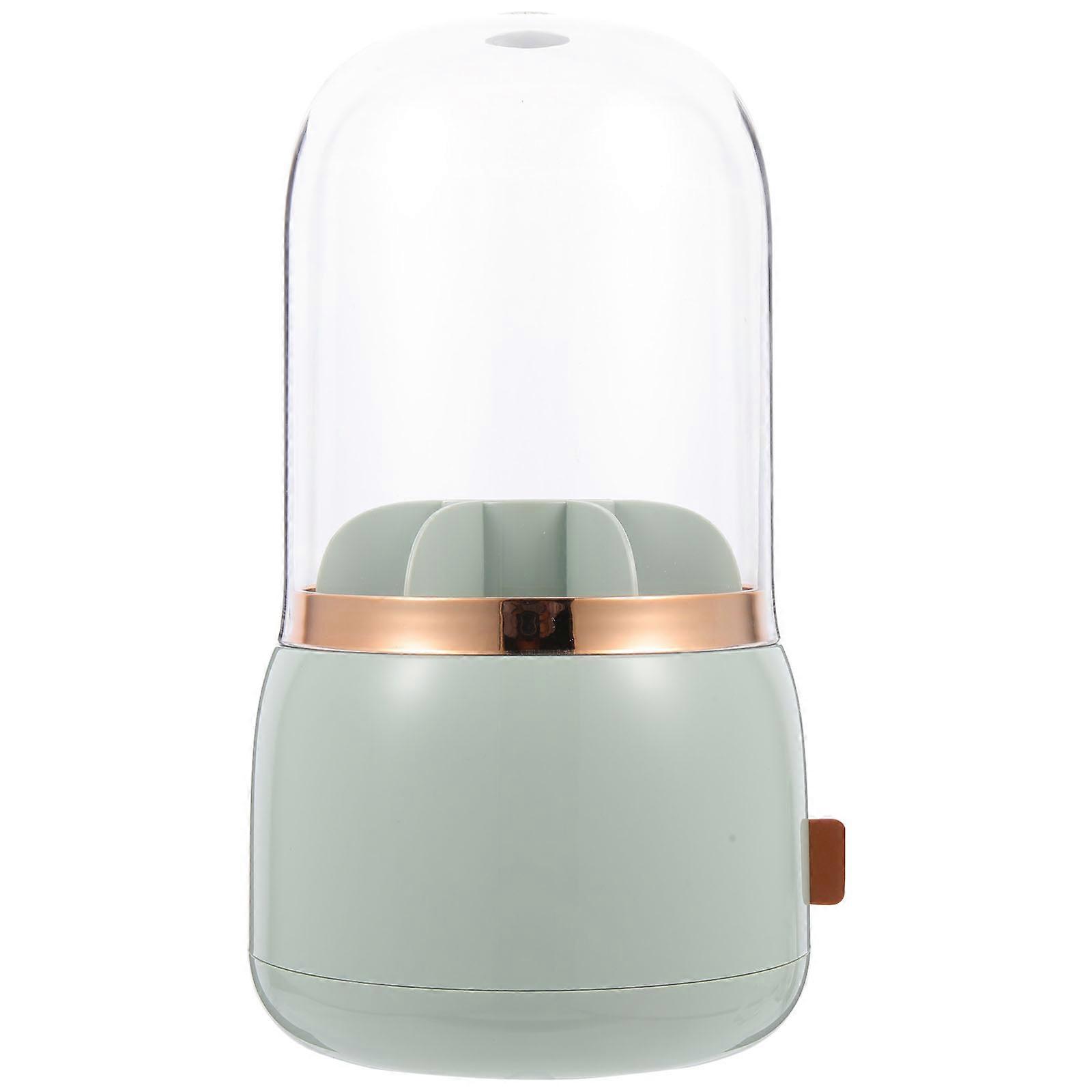 Cosmetic Brush Holder With Compartment Design For Desk Organization Light Green 4Pcs