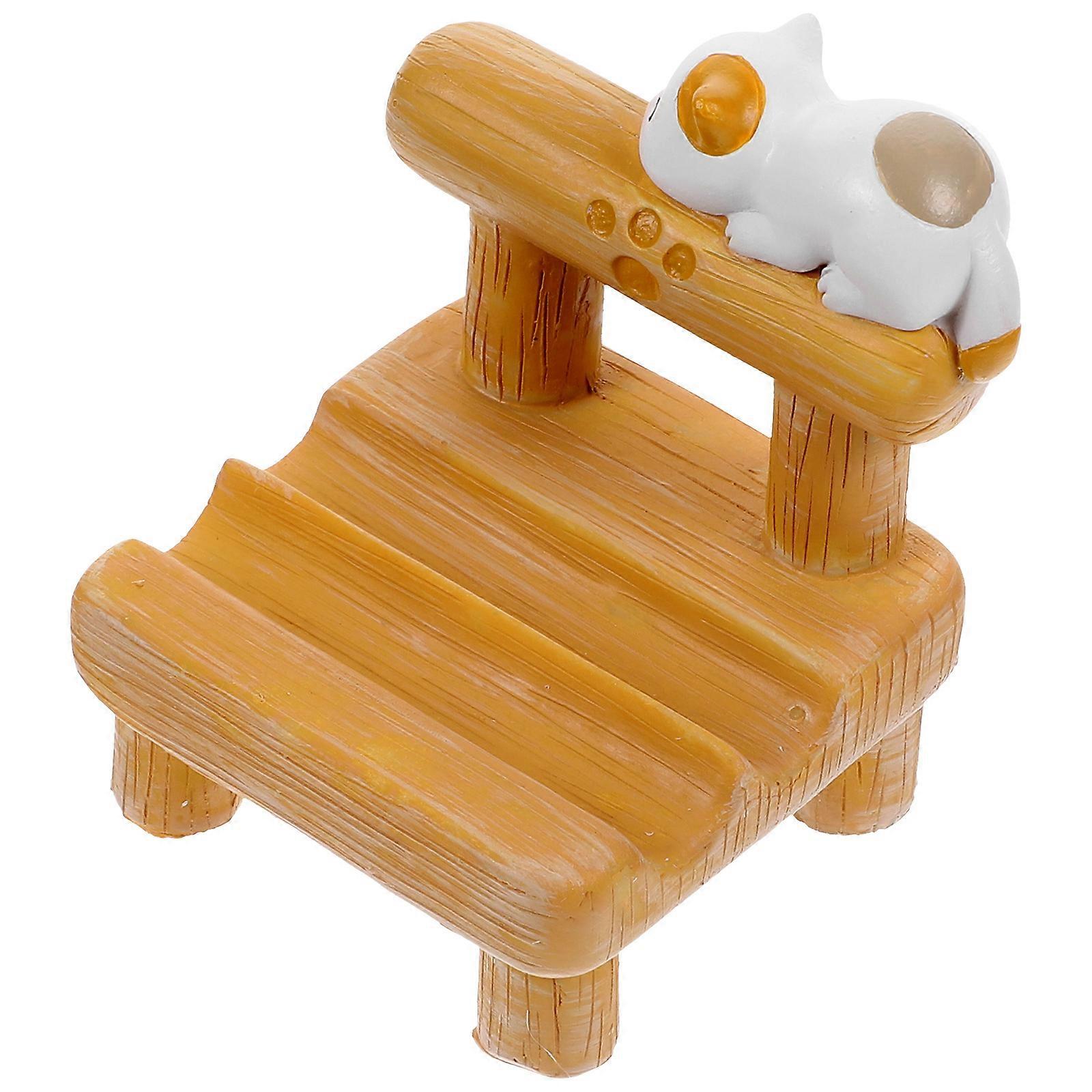 Adjustable Phone Stand Desktop Decoration Khaki 6x6x7.5cm For Taking Photos 1Pack