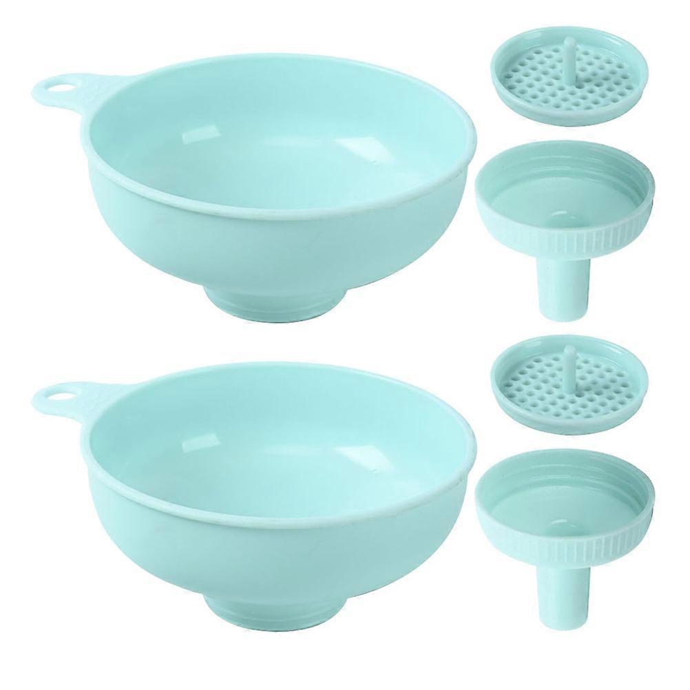Leakproof Seasoning Funnel Multi-Function Oil Funnel for 2Sets Cooking Supplies