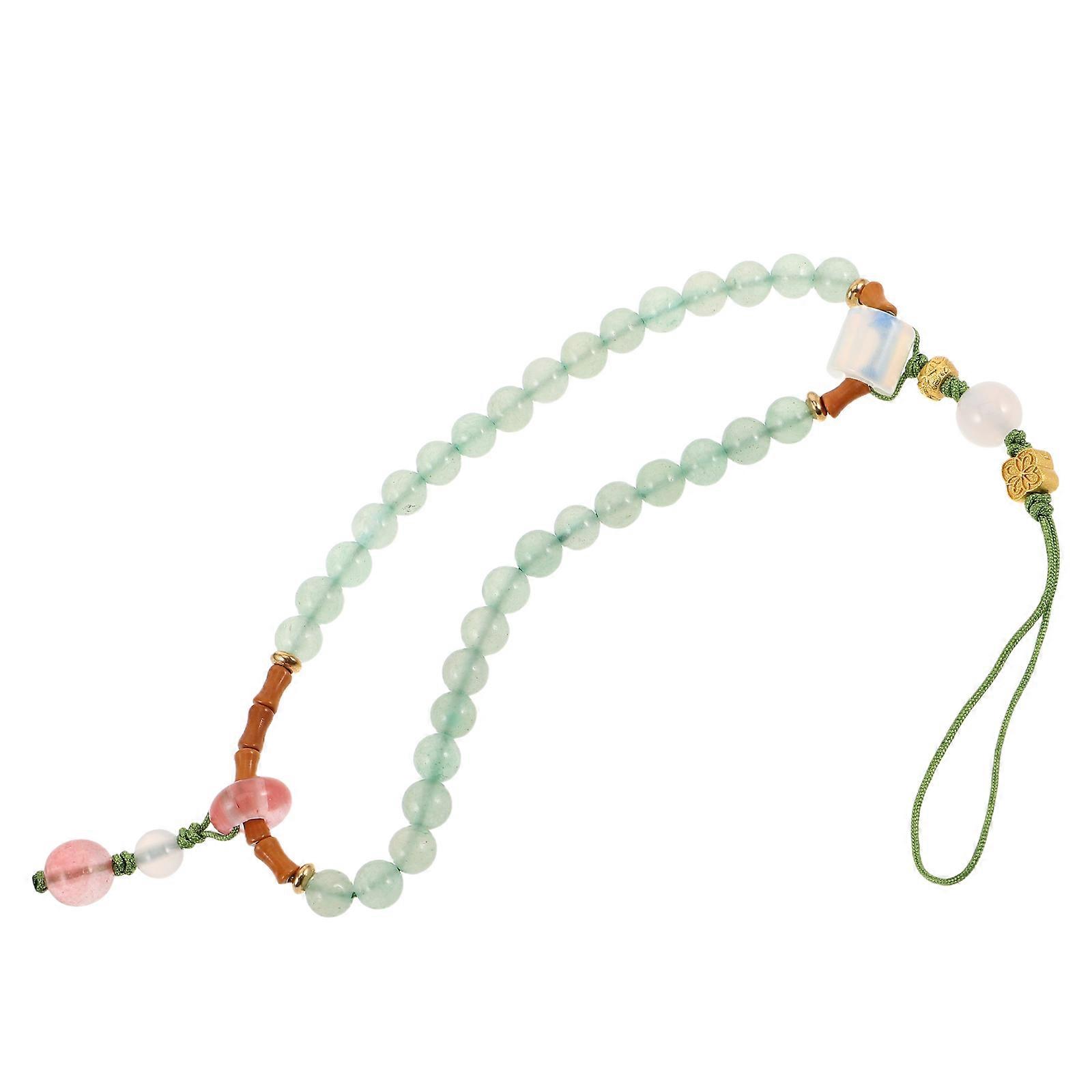 Phone Bracelet Strap Gemstone Charm for Cellphone Decoration 4Pcs