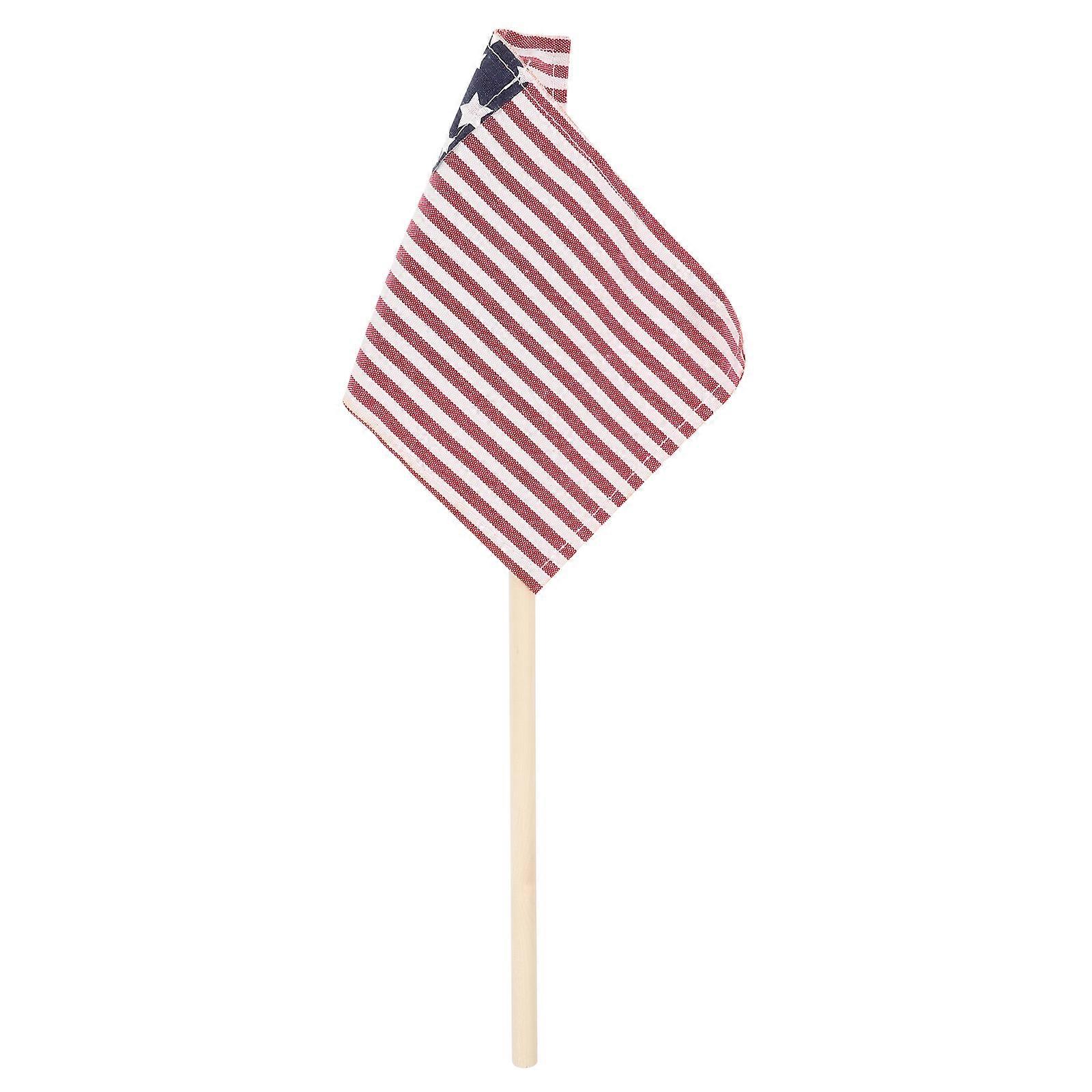 Small Usa Flags Handheld Flag for Decoration 2Pcs