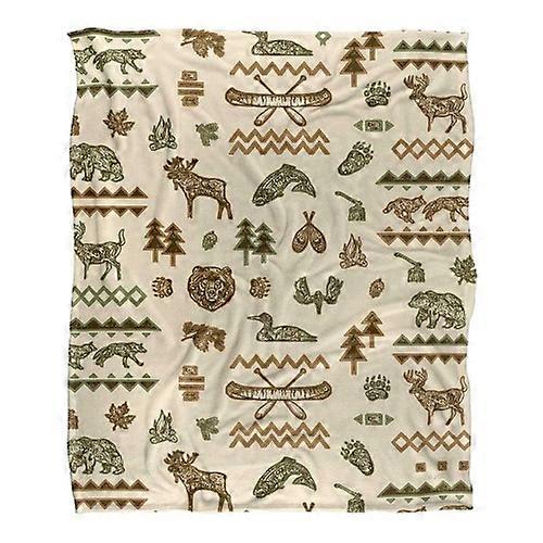 JQ Licensing Silky Log Cabin Supersoft Blanket