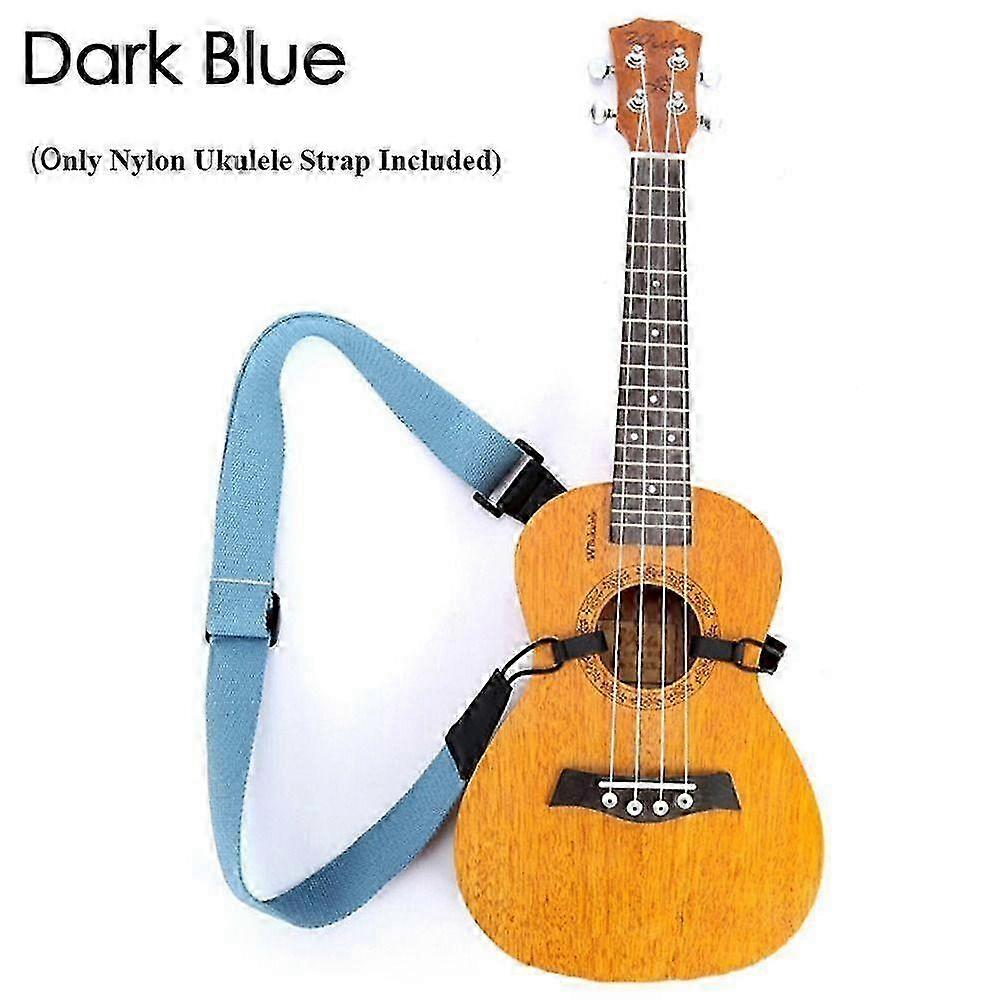 7 farger Hang Neck Nylon Musikkinstrumentstropper Ukulele Stropp Justerbar Belte Gitartilbehør 2025