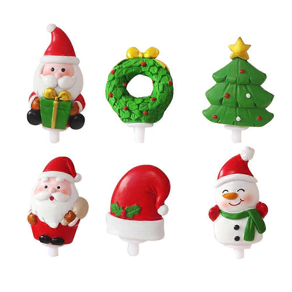 Cupcake Picks Christmas Grass Circle Hat for Decoration 18Pcs Set