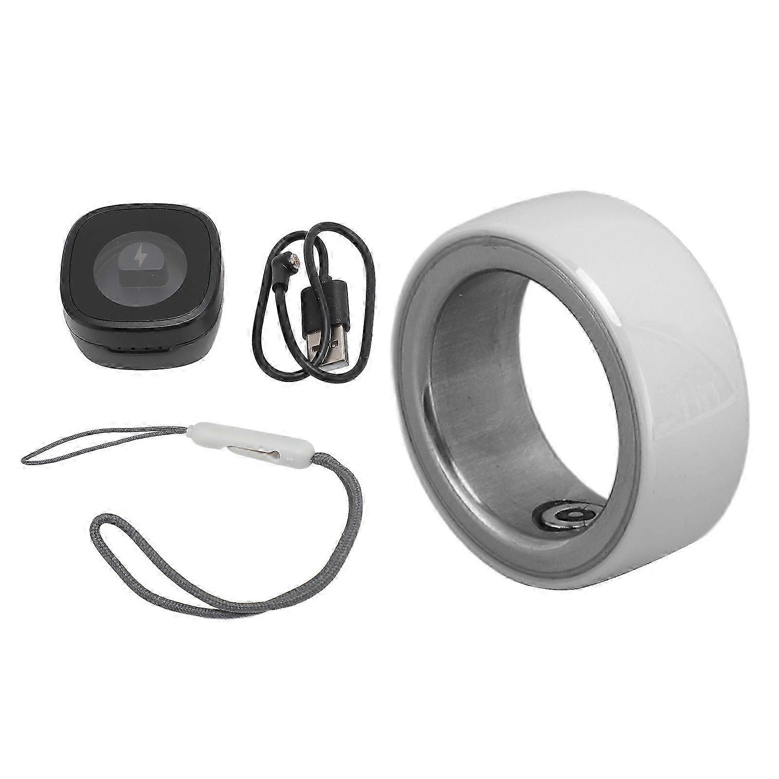 Smart Health Multiple Sports Modes Water Resistant Fitness Tracker Ring with Storage Box USB Data Cable 2025