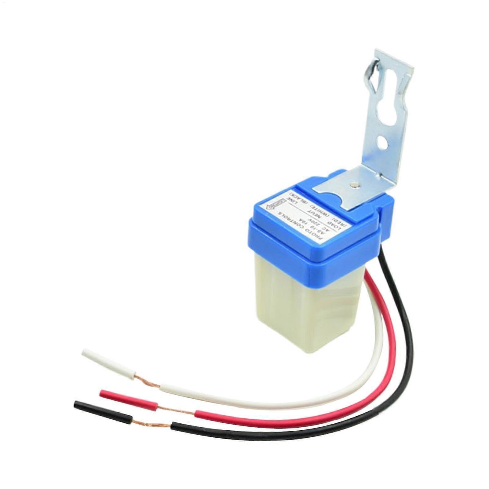 Photocell Sensor 7.87Inch Light Control Button Outdoor DuskToDawn DayNight Sensor Blue White Lighting Control