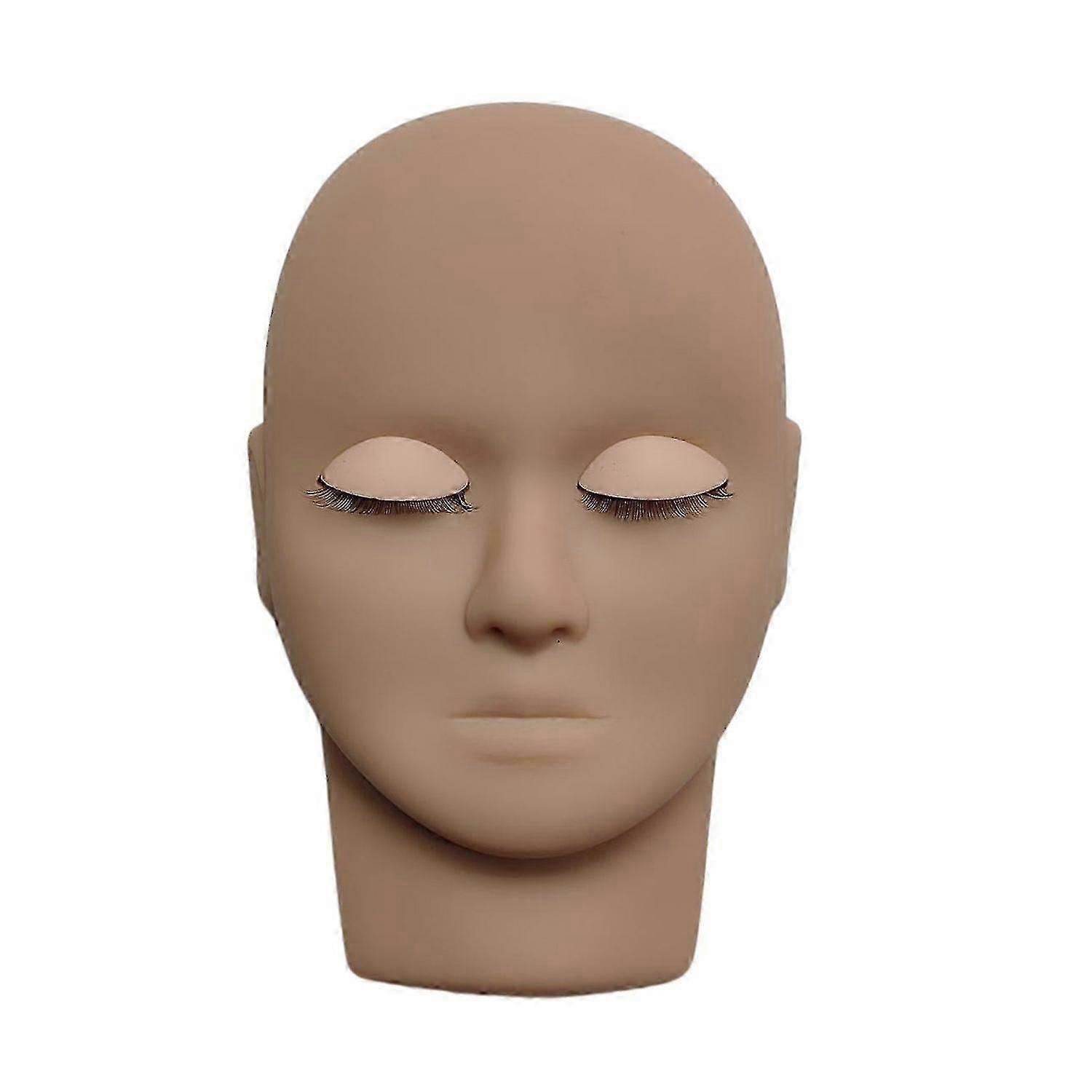 Lash Mannequin Head Simulated with Removable Eyelids Multifunctional False Eyelash Extensions