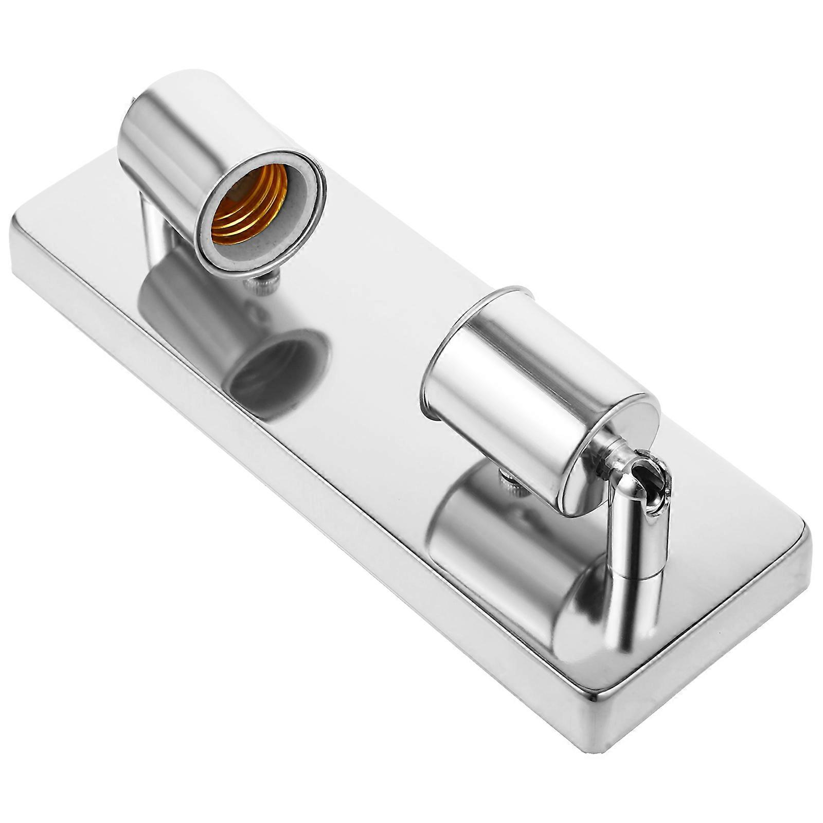 E27 Ceiling Mount Lamp Holder Light Socket for Home 4Pcs Steel Silver