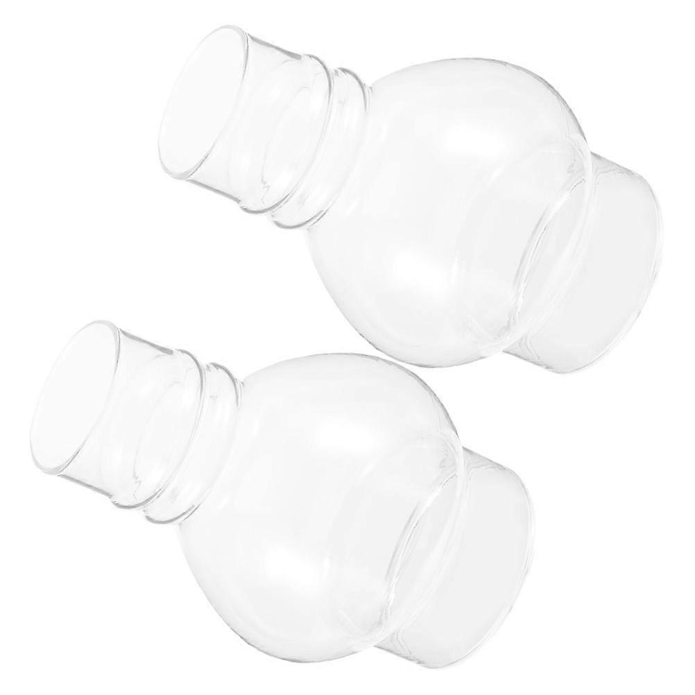 Glass Lamp Shade Replacement Oil Lamp Chimney for 2Pcs Lanterns