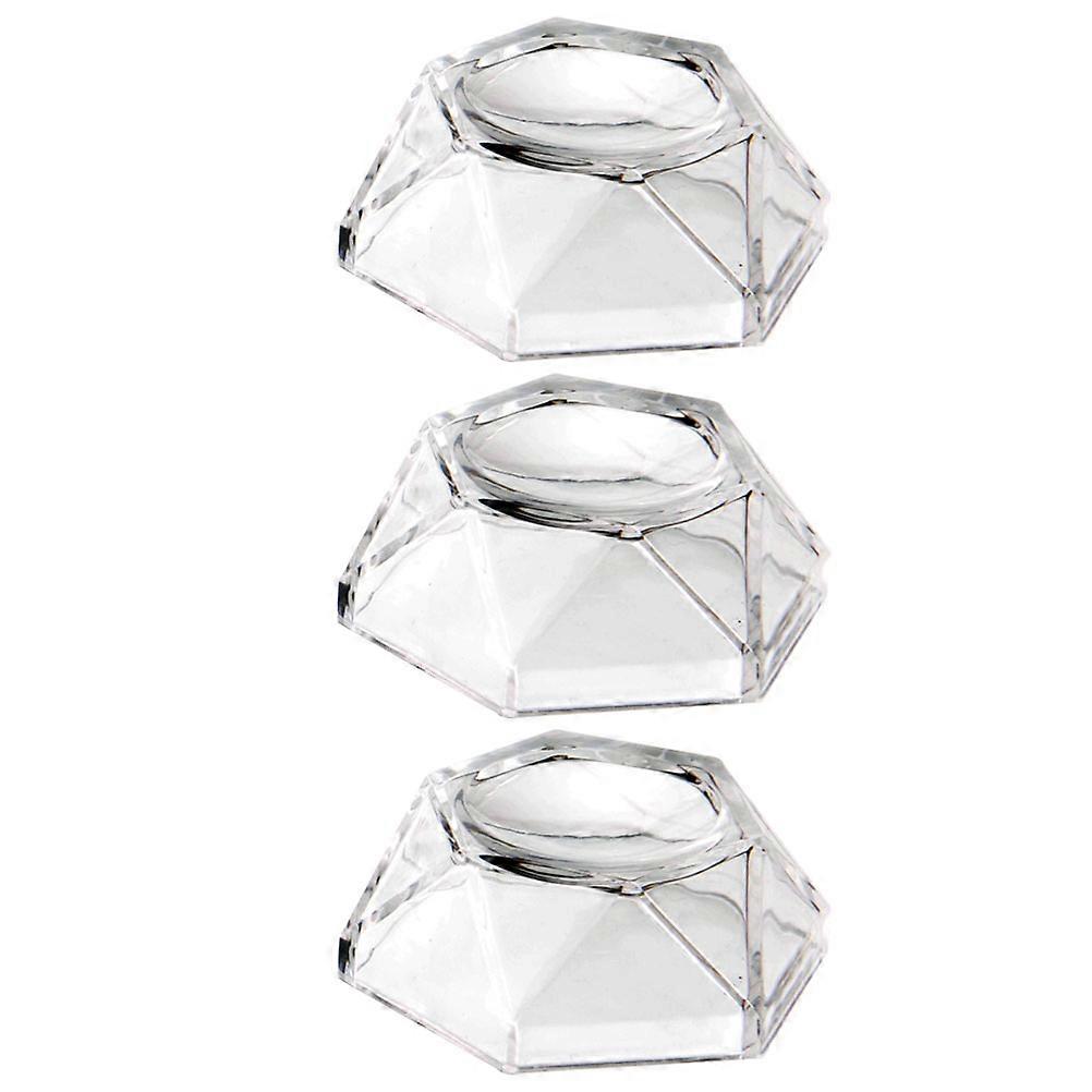 Crystal Ball Display Stand Acrylic Base for Decor 6Pcs Transparent Round