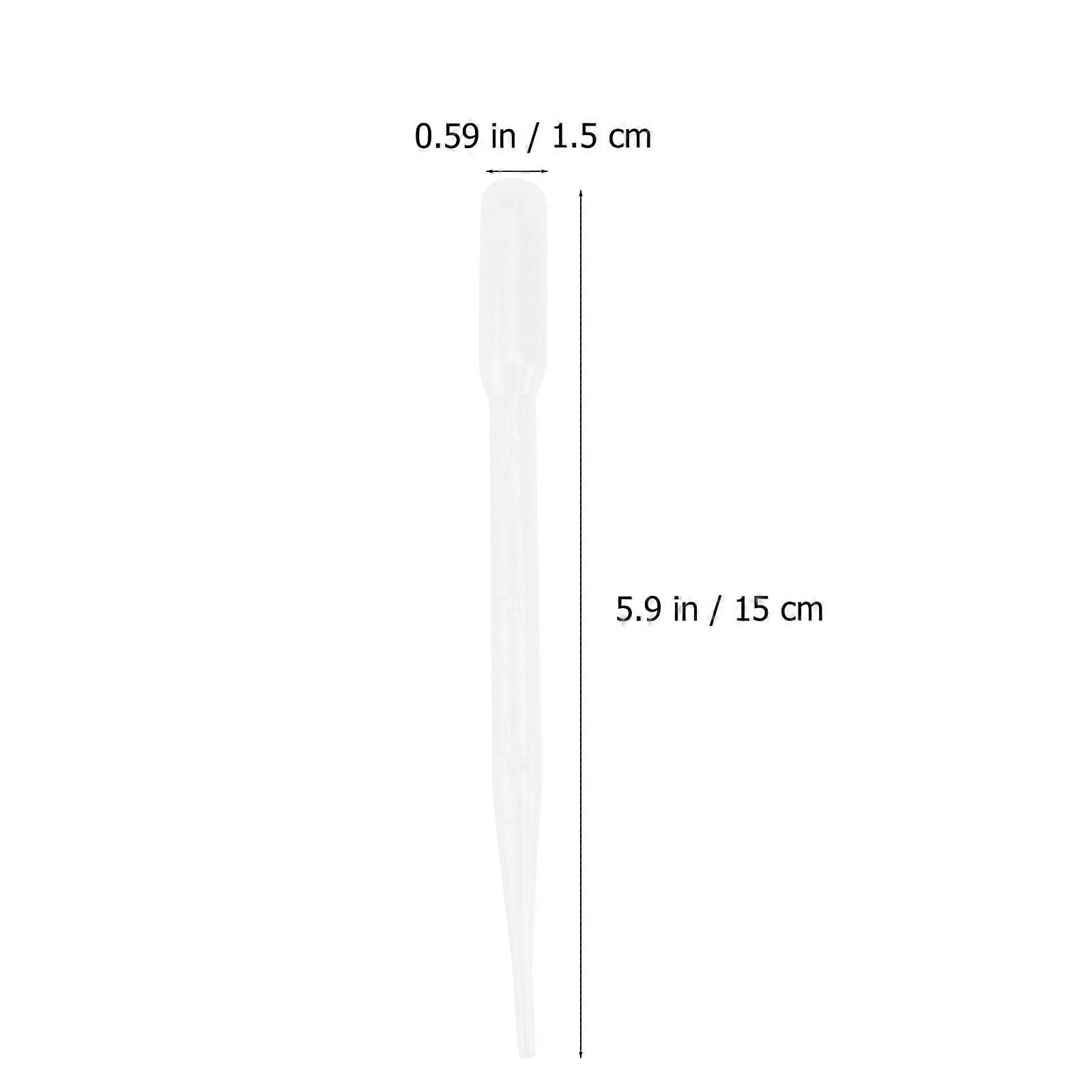 Fish Feeding Tools Plastic Dropper Pipettes for 100Pcs Use