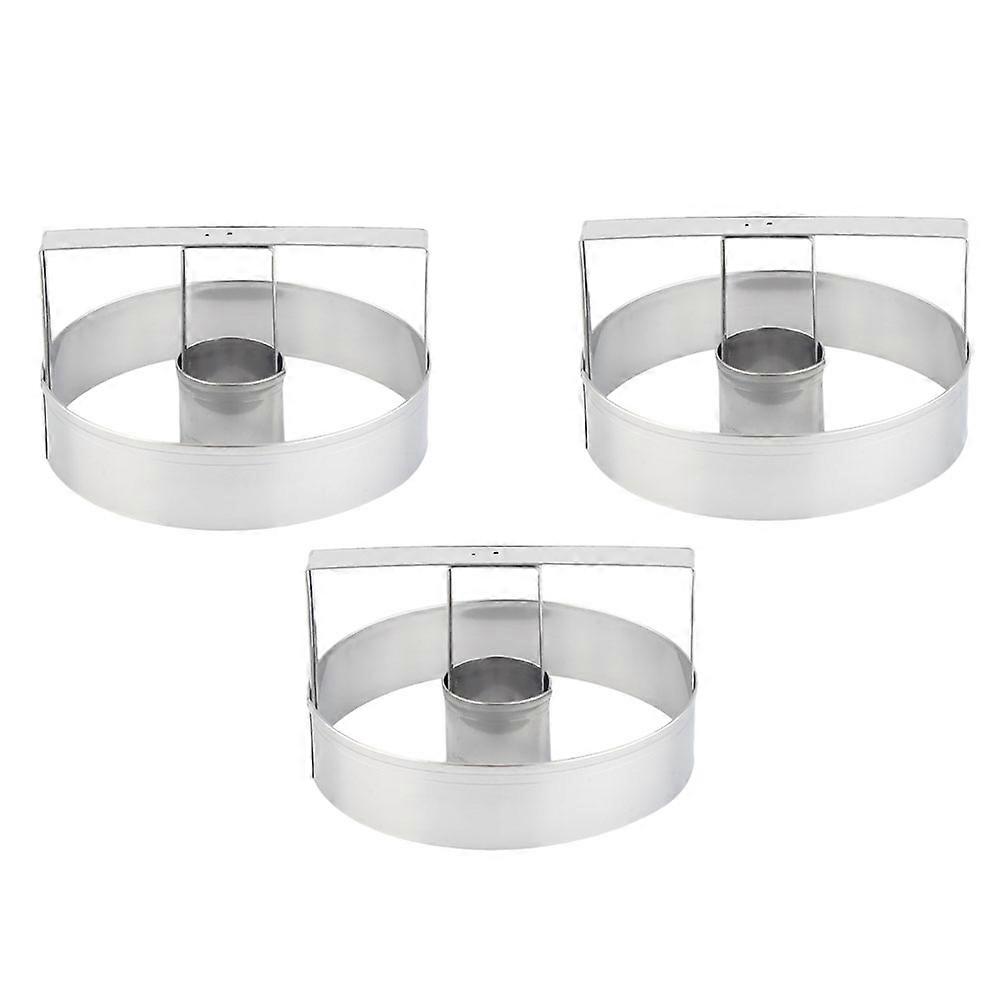 Baking Molds Stainless Steel Biscuits Molds for Kitchen Use 3Pcs Kit