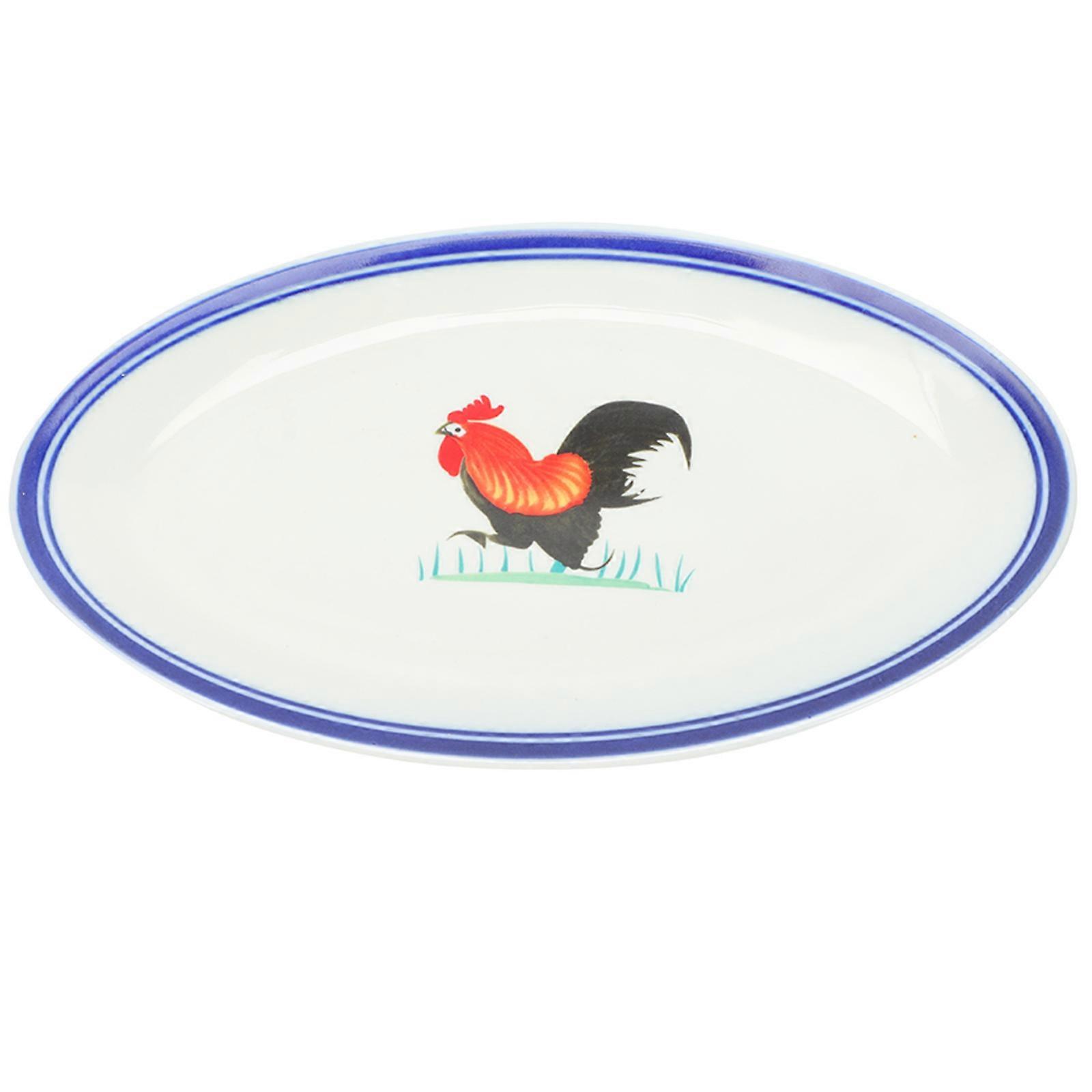 Vintage Style Enamel Fish Storage Plate for Storage 3Pcs Set
