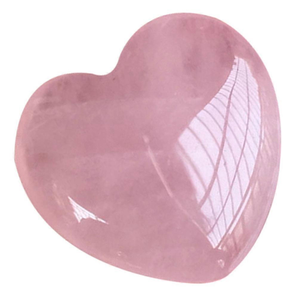 Rose Quartz Stone Pendant Heart for Crystal 5x Pack