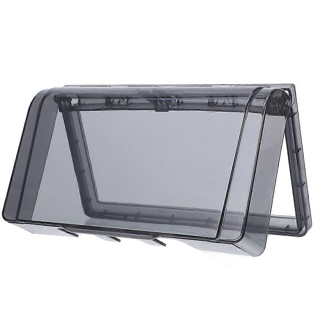 Bathroom Waterproof Socket Cover Switch Box for Home Use 5Pcs Dark Grey