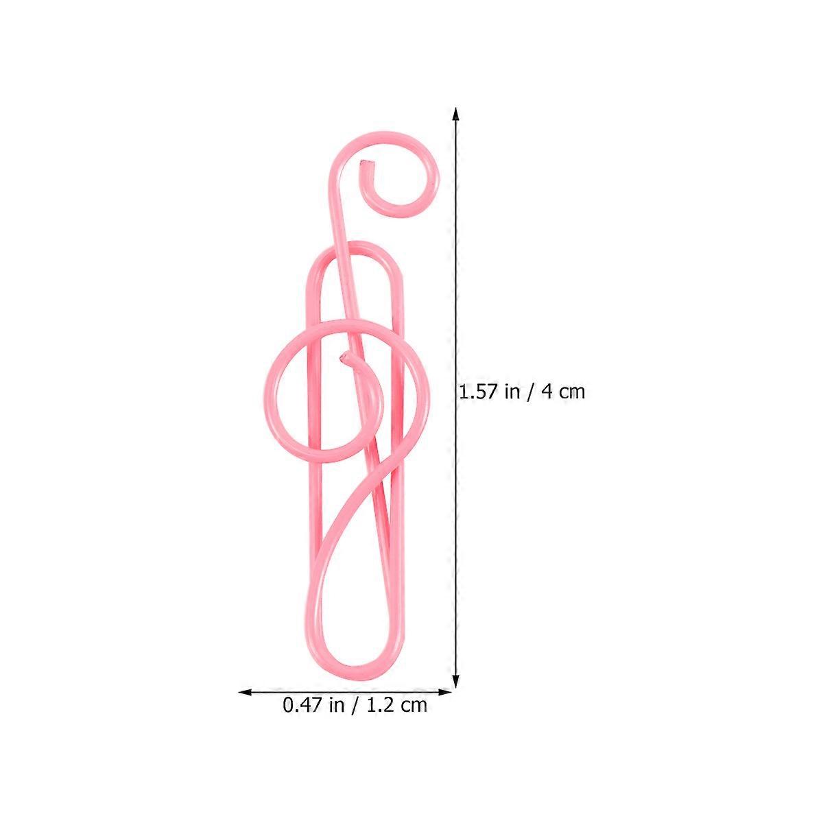 Creative Paper Clamp for Holding 1 Box 50Pcs Metal Note Shaped Clips