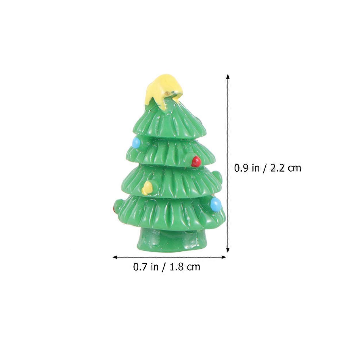 Green Landscape Tree DIY Christmas Tree for Garden Scenery 10Pcs Model Trees