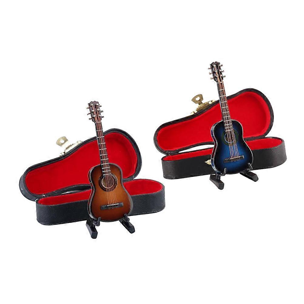 Tiny Guitar Decoration For Office Decor That Serves As A Graduation Gift With Guitar-shaped Design And Function 1Set