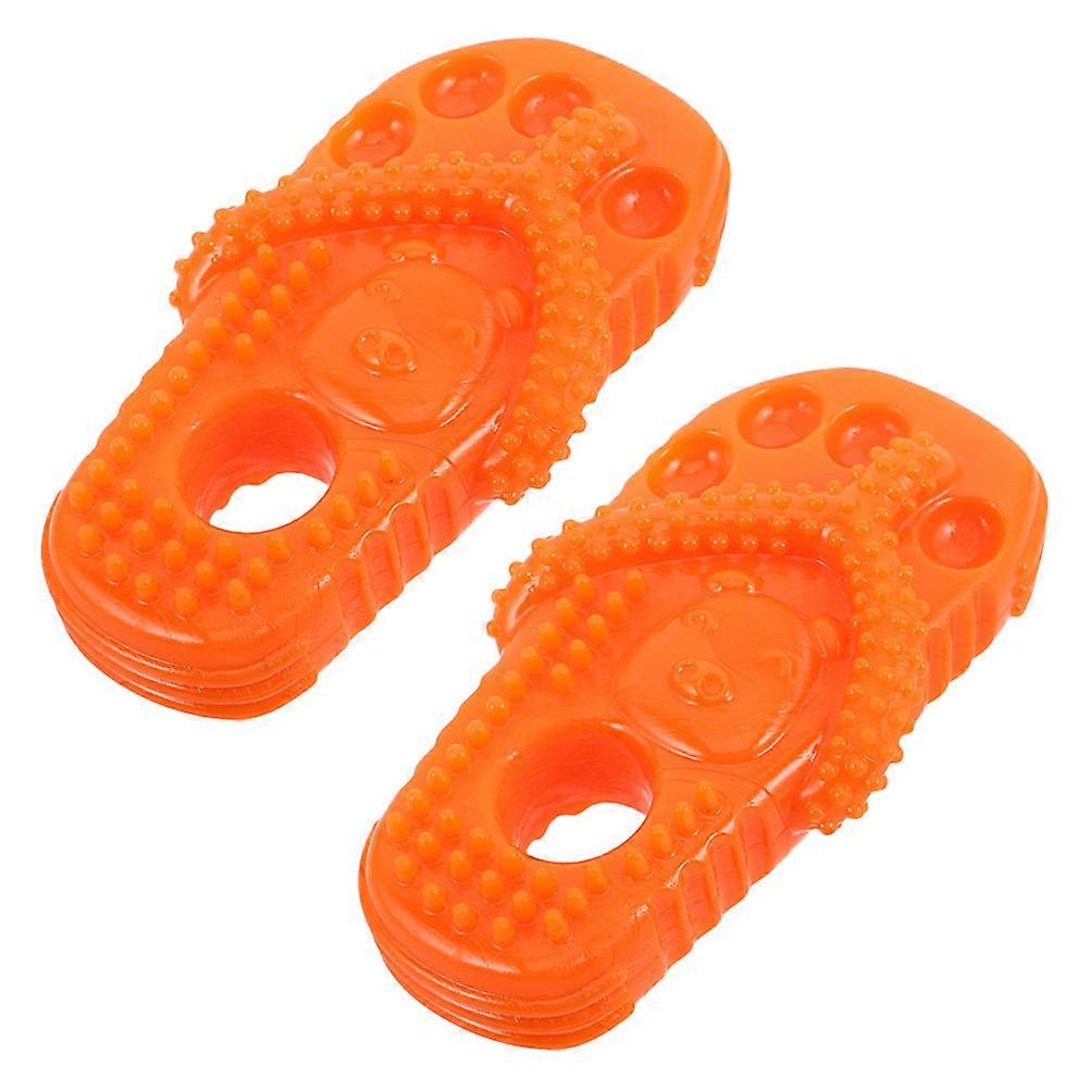 Rubber Slipper Dog Toy for Teeth Cleaning 10Pcs Durable Chew Toys for Puppies