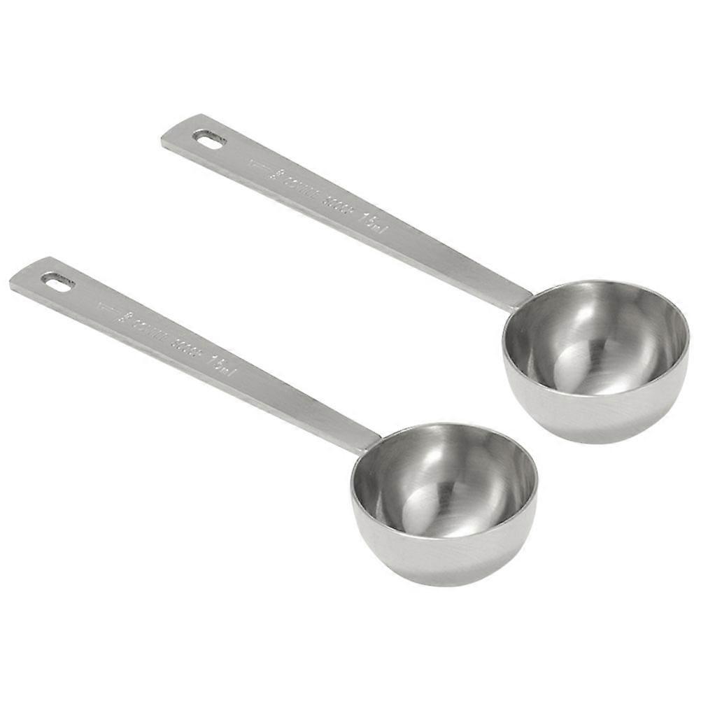 Baking Measuring Spoons Coffee Scoops for Home Use 6Pcs Silver Set