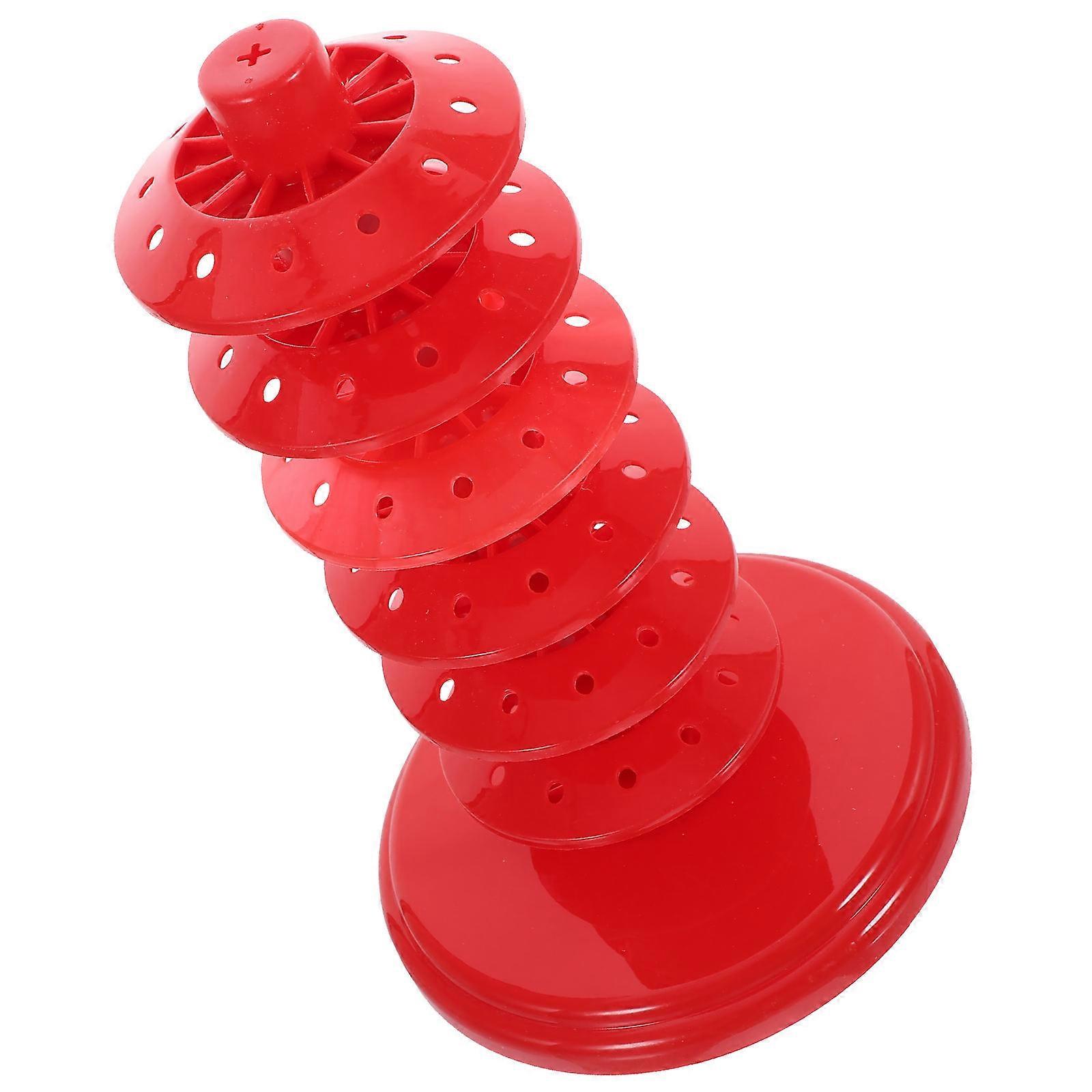 Cake Pop Stand Lollipop Holder For Business Owners Red Multi Layered Portable And Stable 1Pack