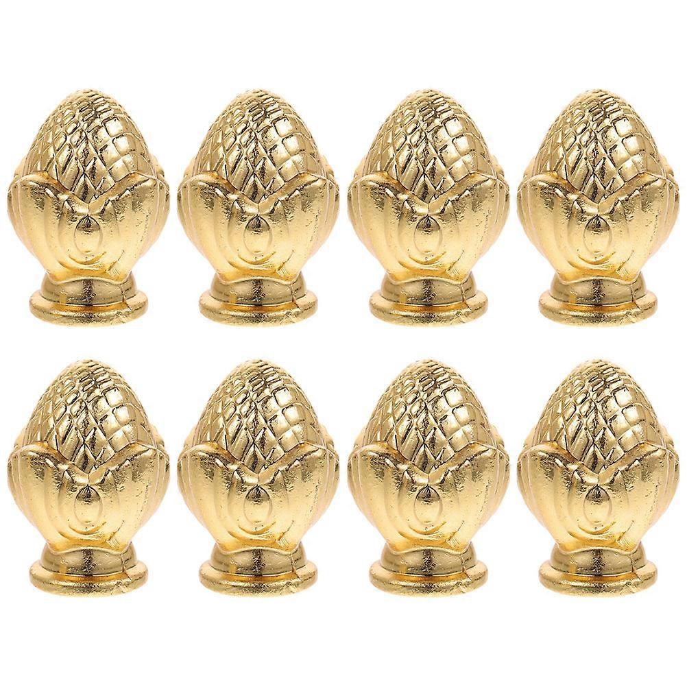 Solid Lamp Finials 16 Pcs Tapped Chic Decoration Study Table Lamp Homeowners Elegant Golden Accessories