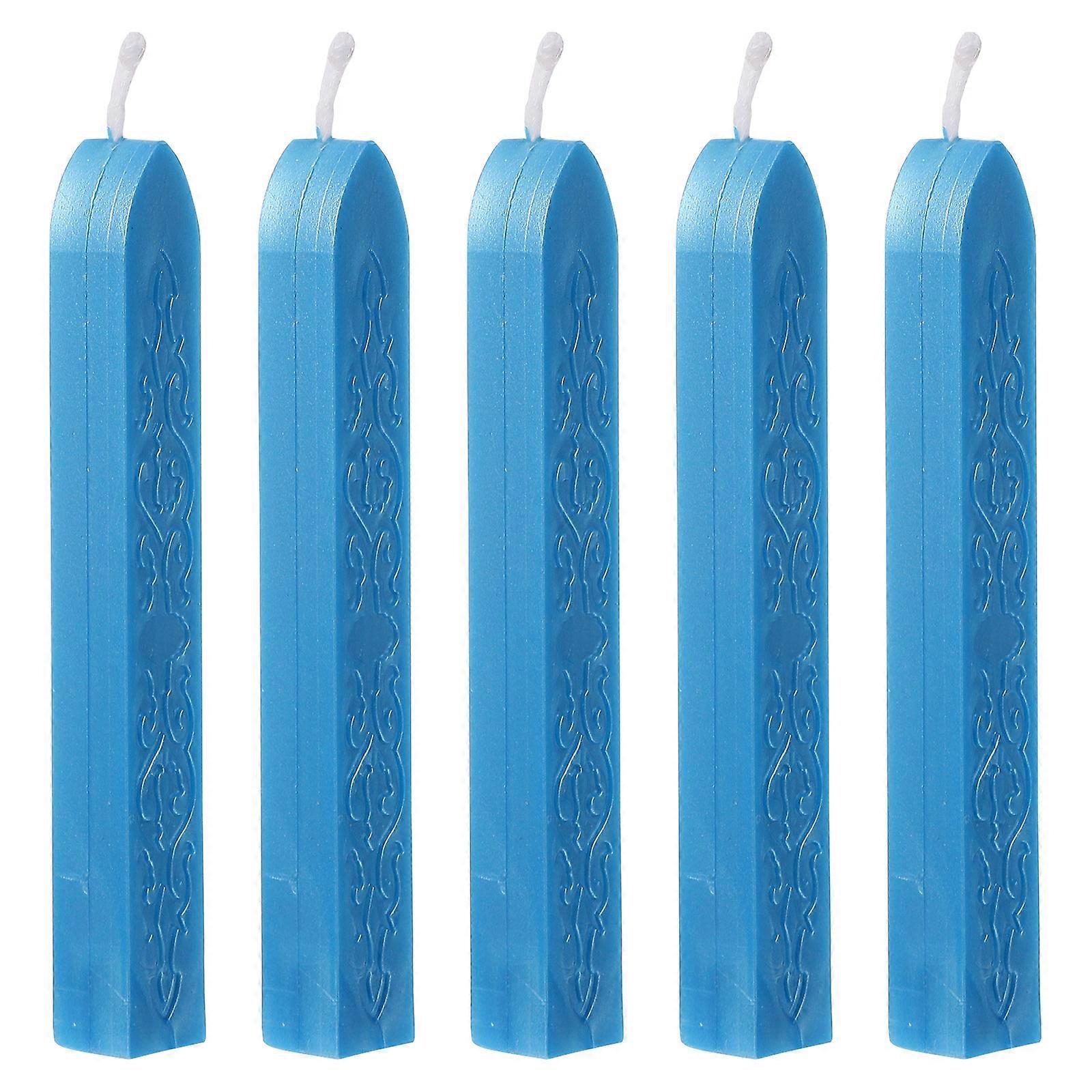 10Pcs Blue Sealing Wax Sticks for Sealing with Durable Wax Material