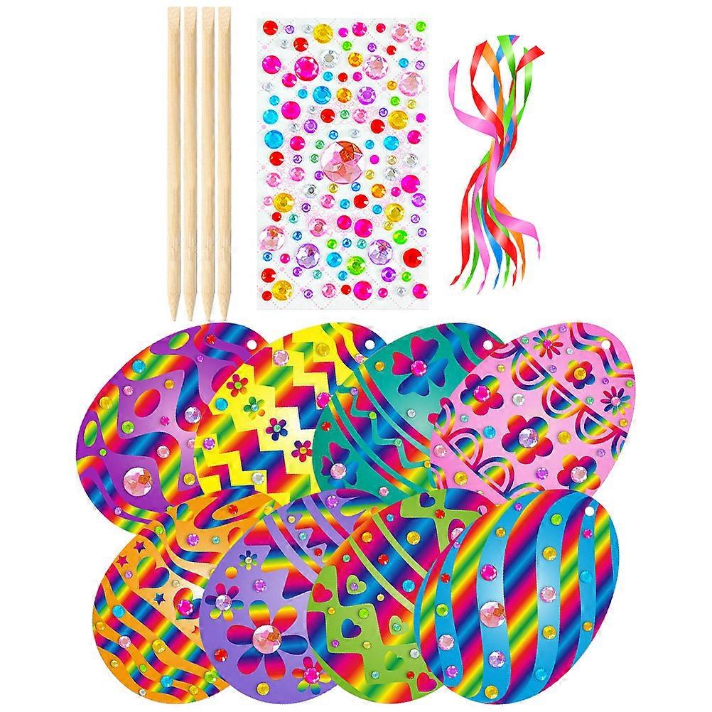 Easter Themed Scratch Egg Craft Toy For Children Creativity Improvement 2 Sets Perfect For Craft Activity And Family Fun